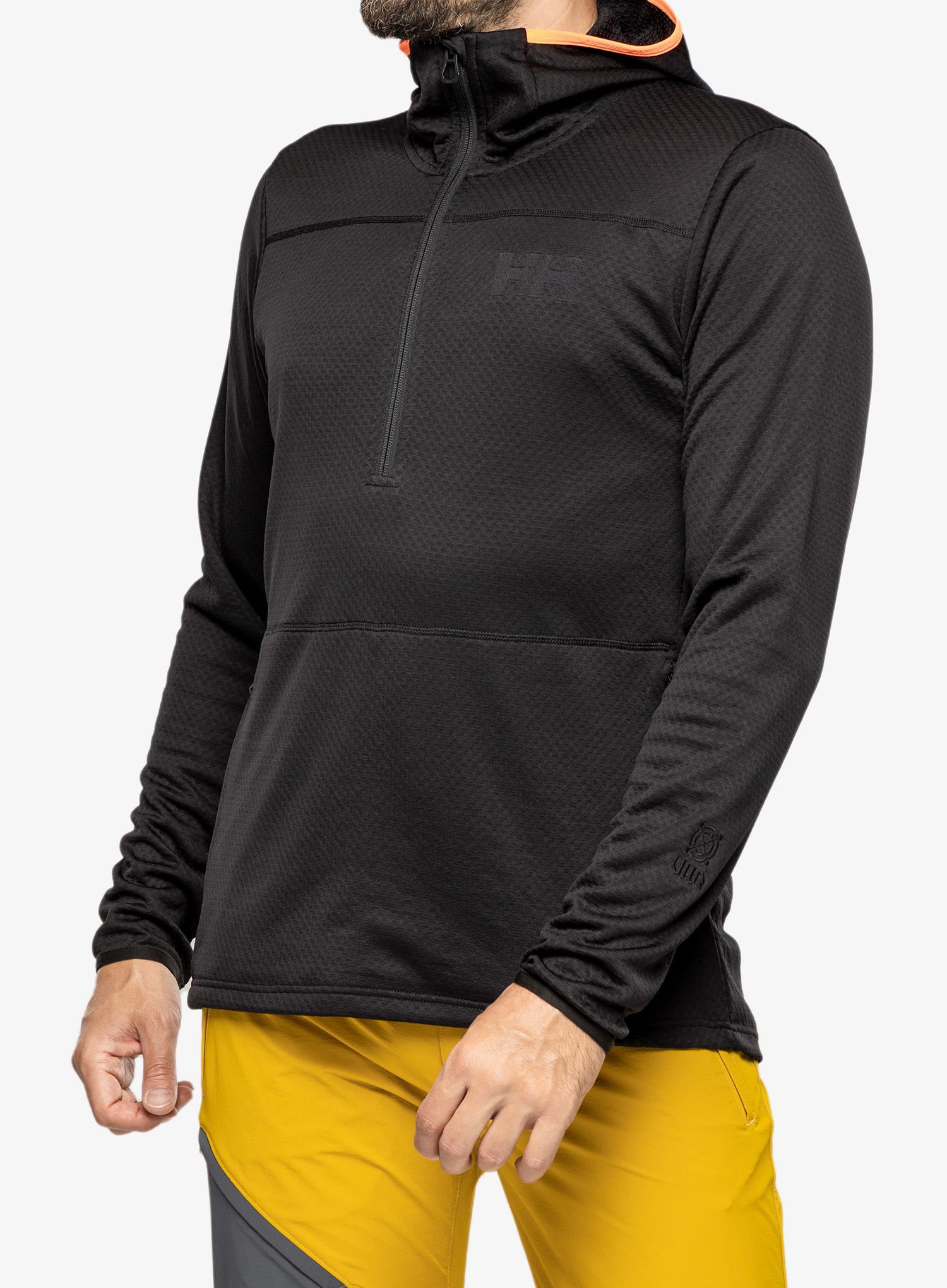 Mikina s zipem 1/2 Helly Hansen Powdreamer Midlayer - black