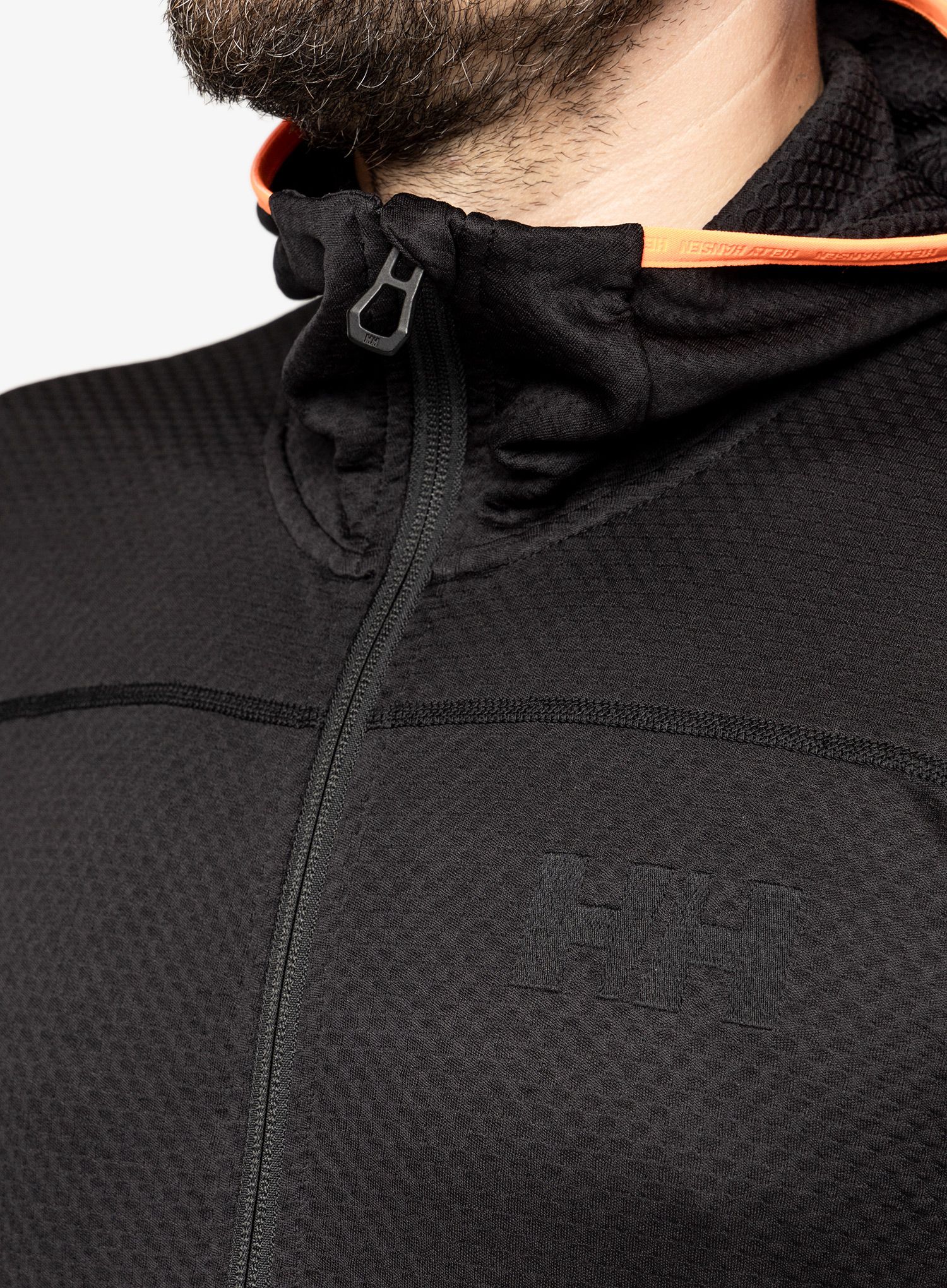 Mikina s zipem 1/2 Helly Hansen Powdreamer Midlayer - black