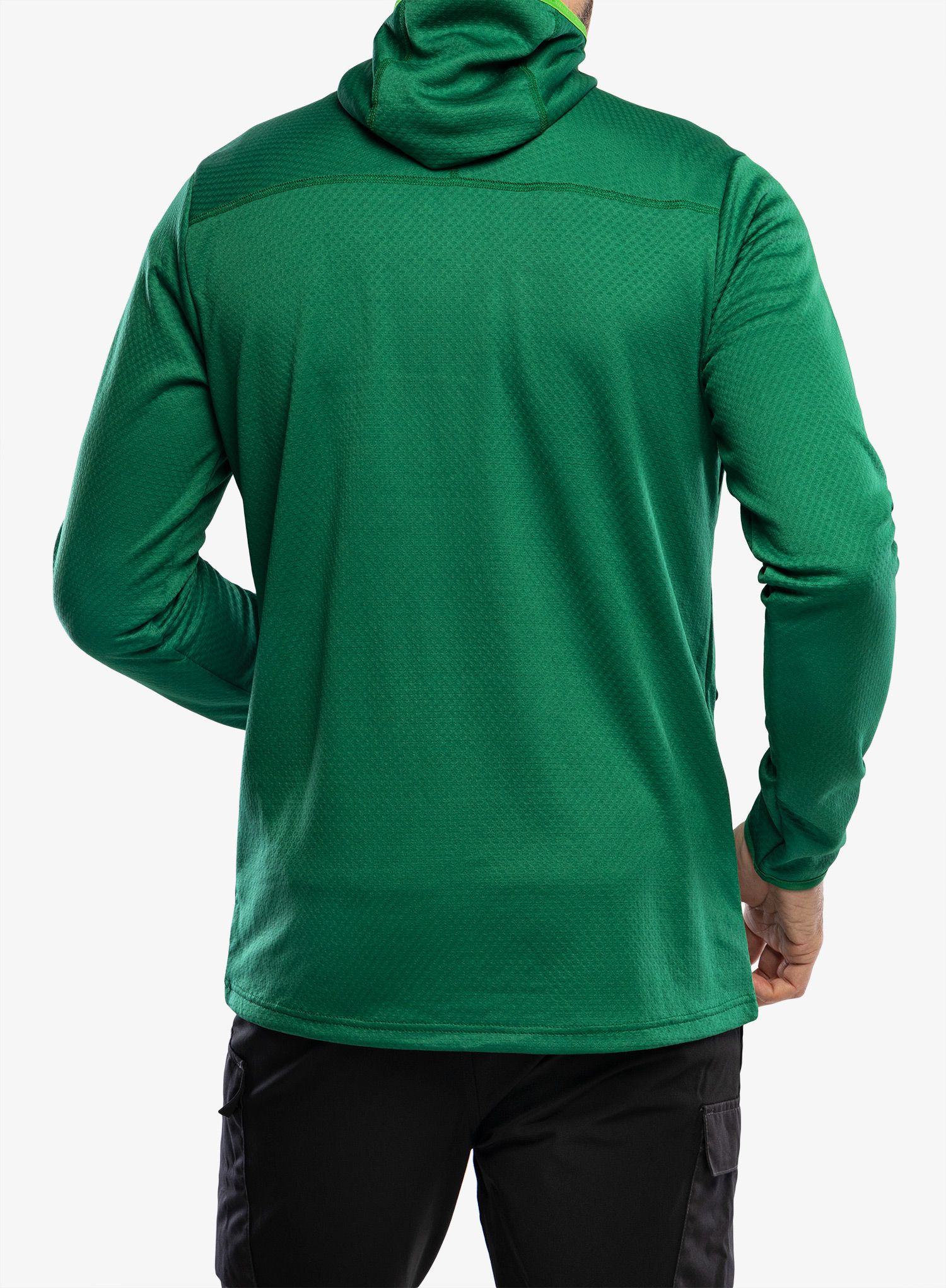 Mikina s kapucí Helly Hansen Powdreamer Midlayer - malachite
