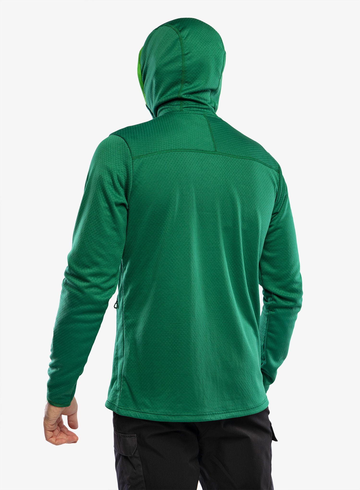 Mikina s kapucí Helly Hansen Powdreamer Midlayer - malachite