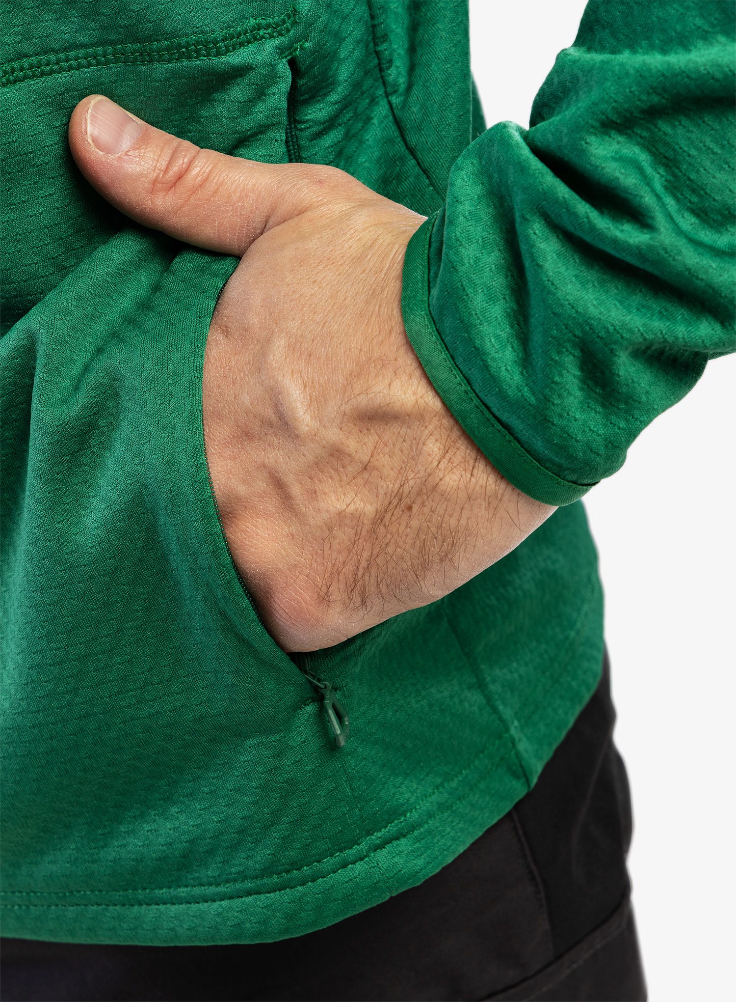 Mikina s kapucí Helly Hansen Powdreamer Midlayer - malachite