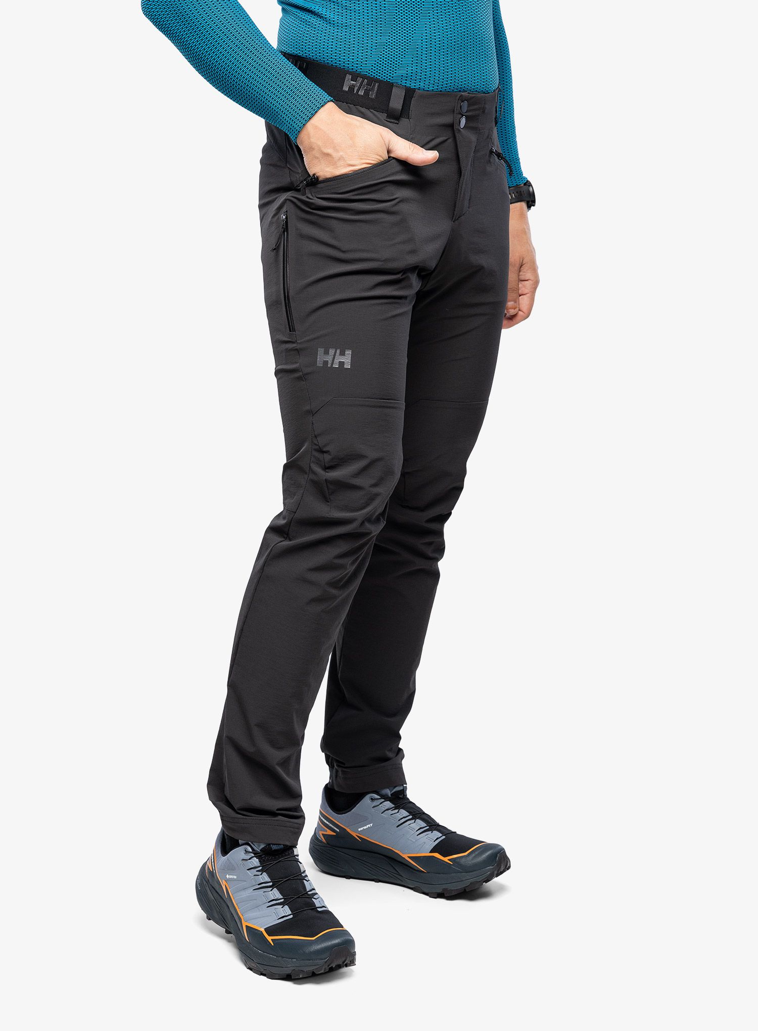 Kalhoty Helly Hansen Rask Light Softshell Pant - black