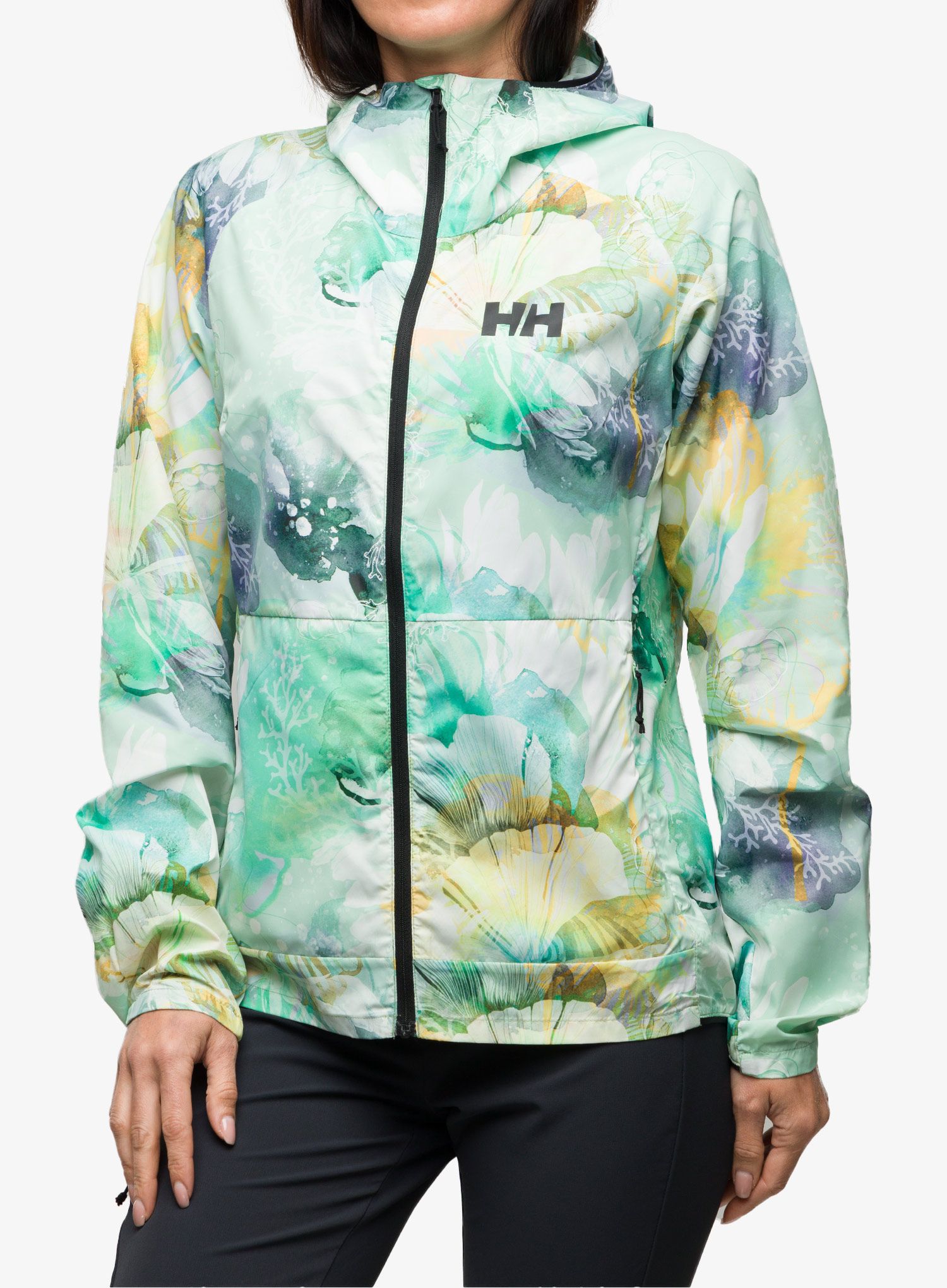 Větrovka dámská Helly Hansen Roam Print Wind Jacket - jade esra