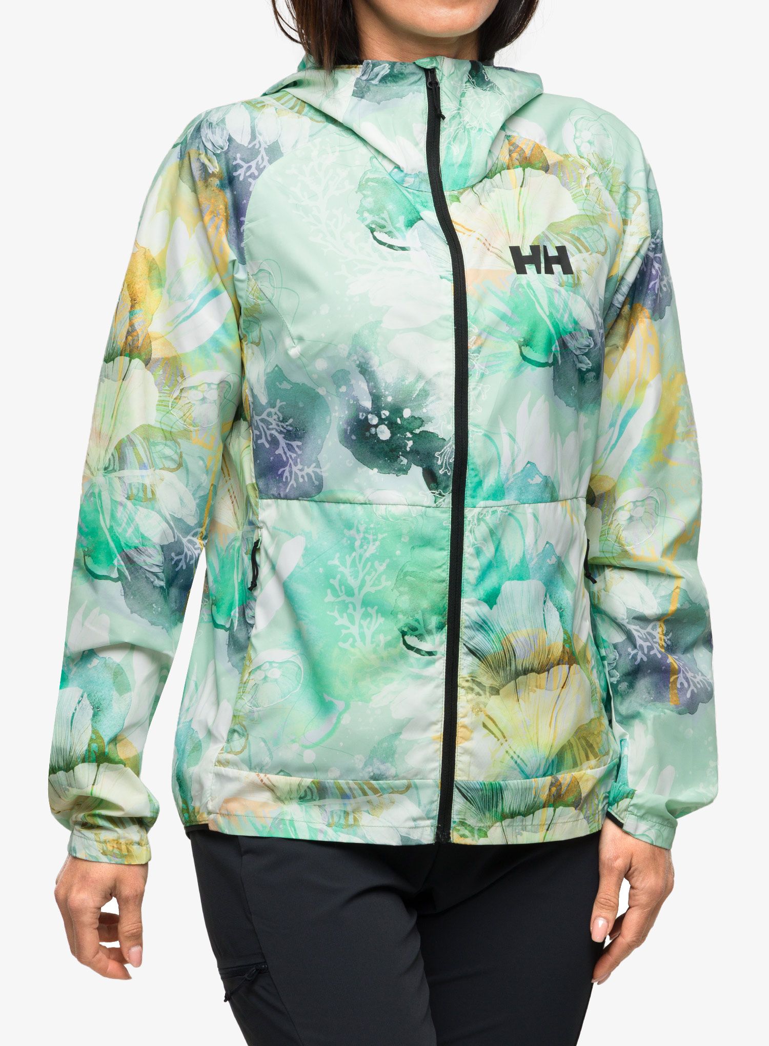 Větrovka dámská Helly Hansen Roam Print Wind Jacket - jade esra
