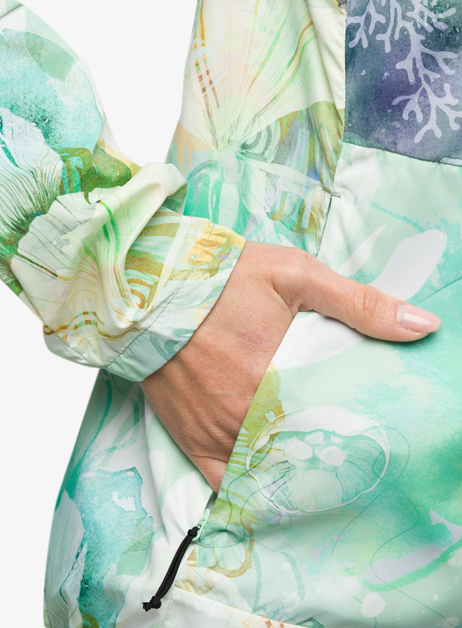 Větrovka dámská Helly Hansen Roam Print Wind Jacket - jade esra