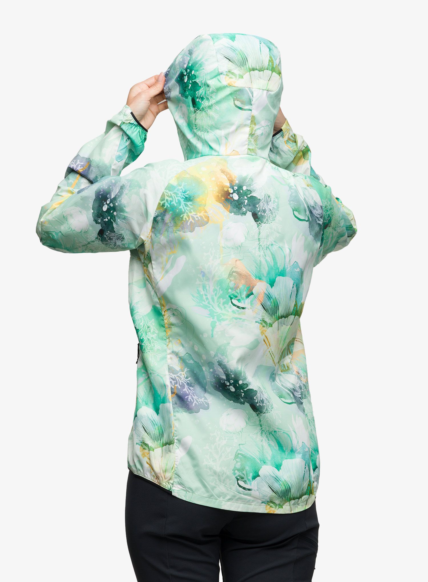 Větrovka dámská Helly Hansen Roam Print Wind Jacket - jade esra