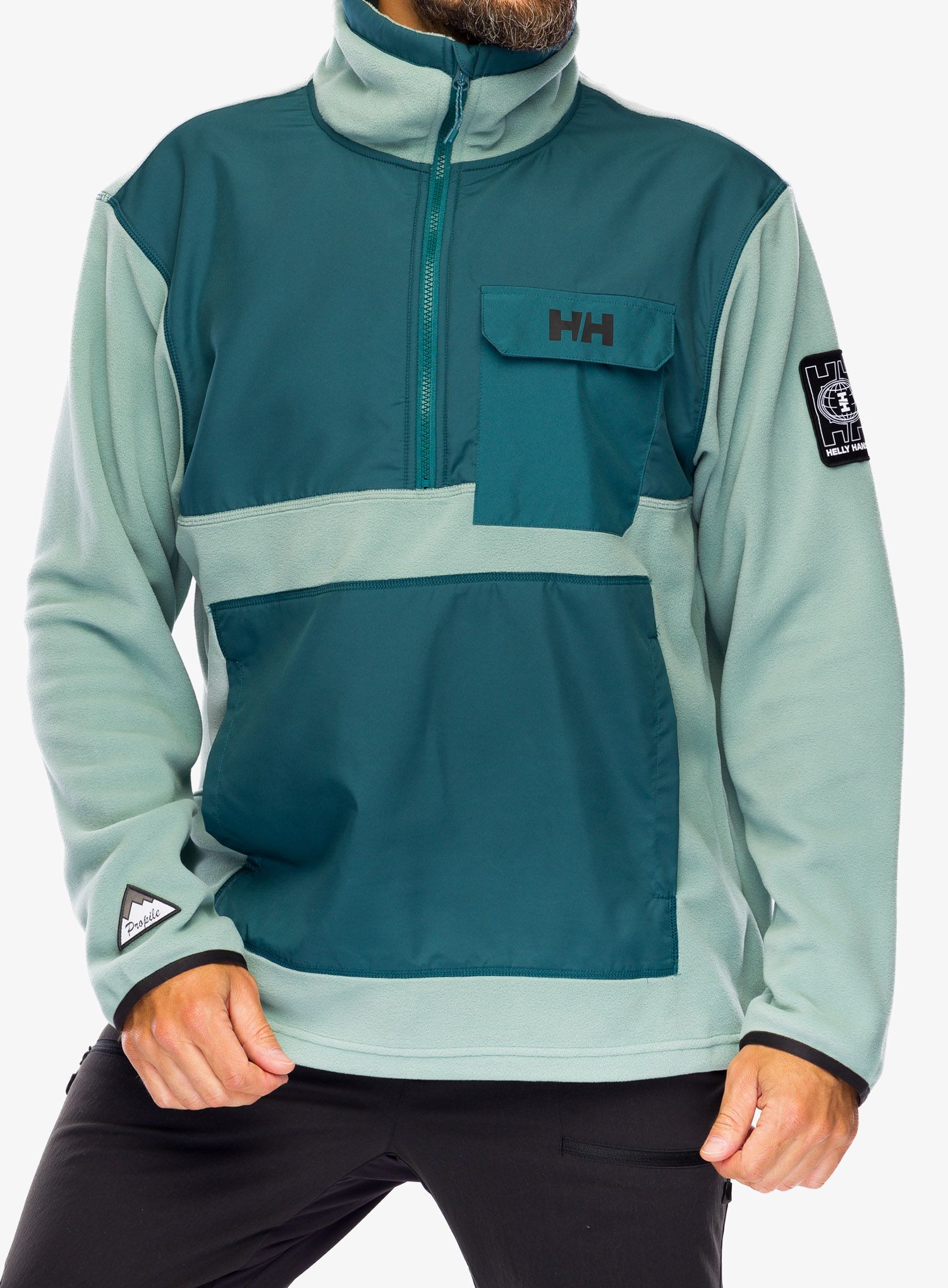 Mikina Helly Hansen S-YU24 1/2 Zip Fleece - dark creek