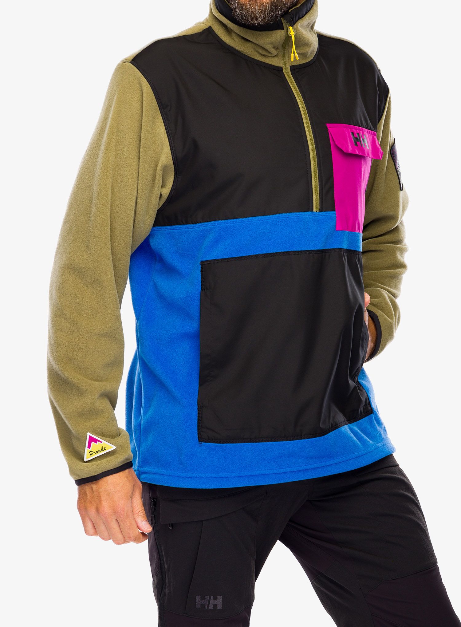 Mikina Helly Hansen S-YU24 1/2 Zip Fleece - terrain green