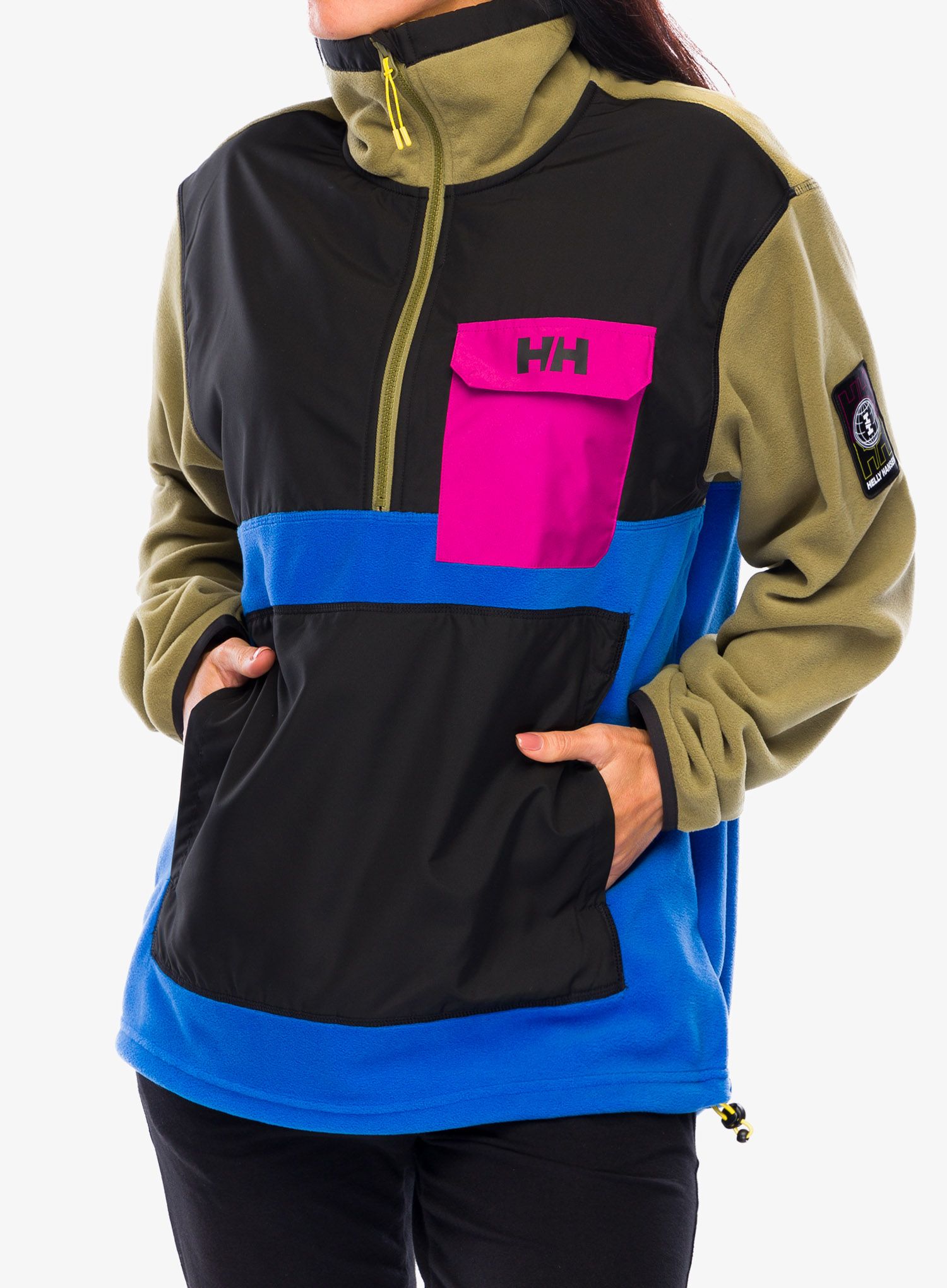 Mikina Helly Hansen S-YU24 1/2 Zip Fleece - terrain green