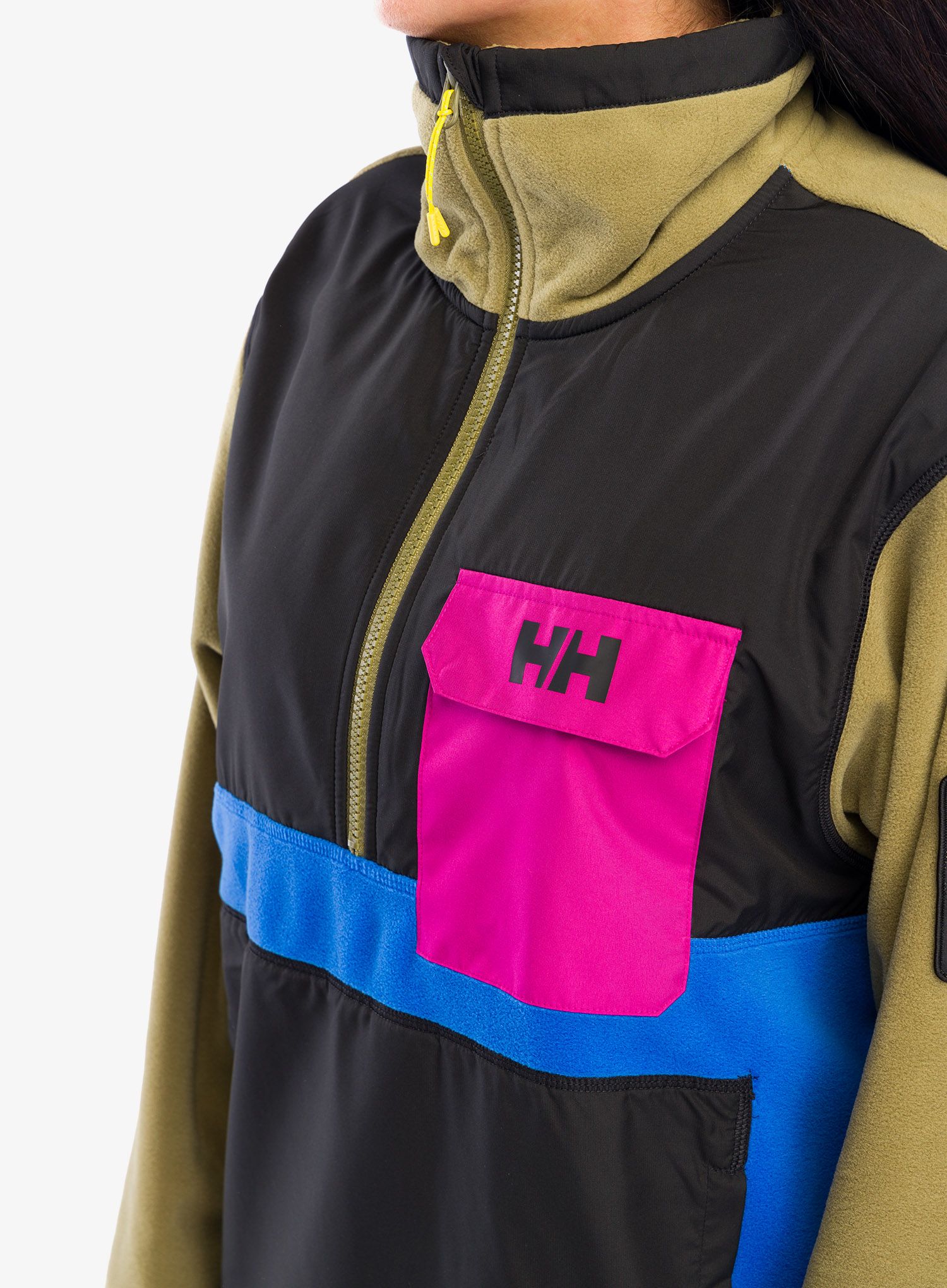 Mikina Helly Hansen S-YU24 1/2 Zip Fleece - terrain green