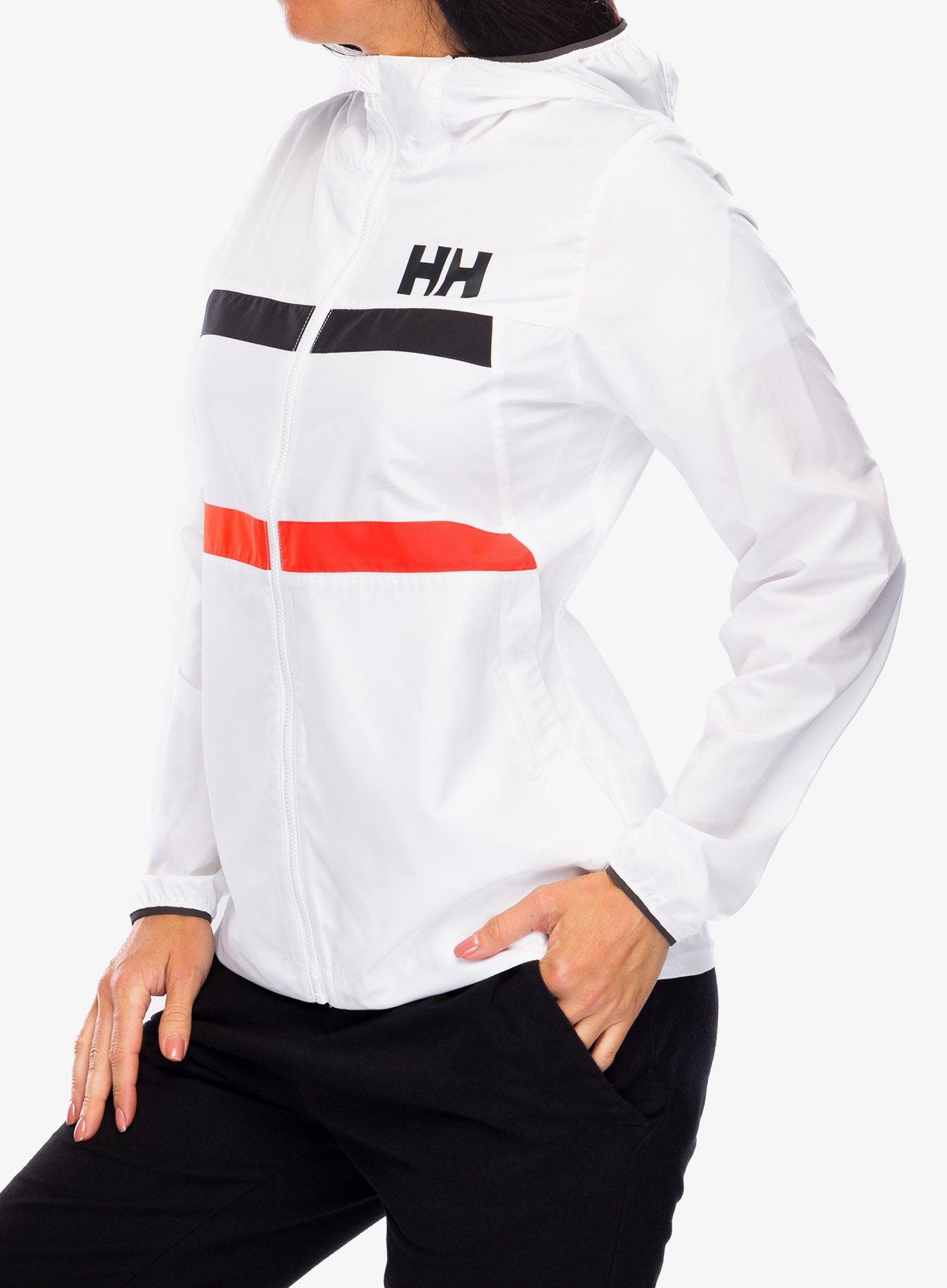 Dámská bunda Helly Hansen Salt Striped Windbreaker Jacket - white