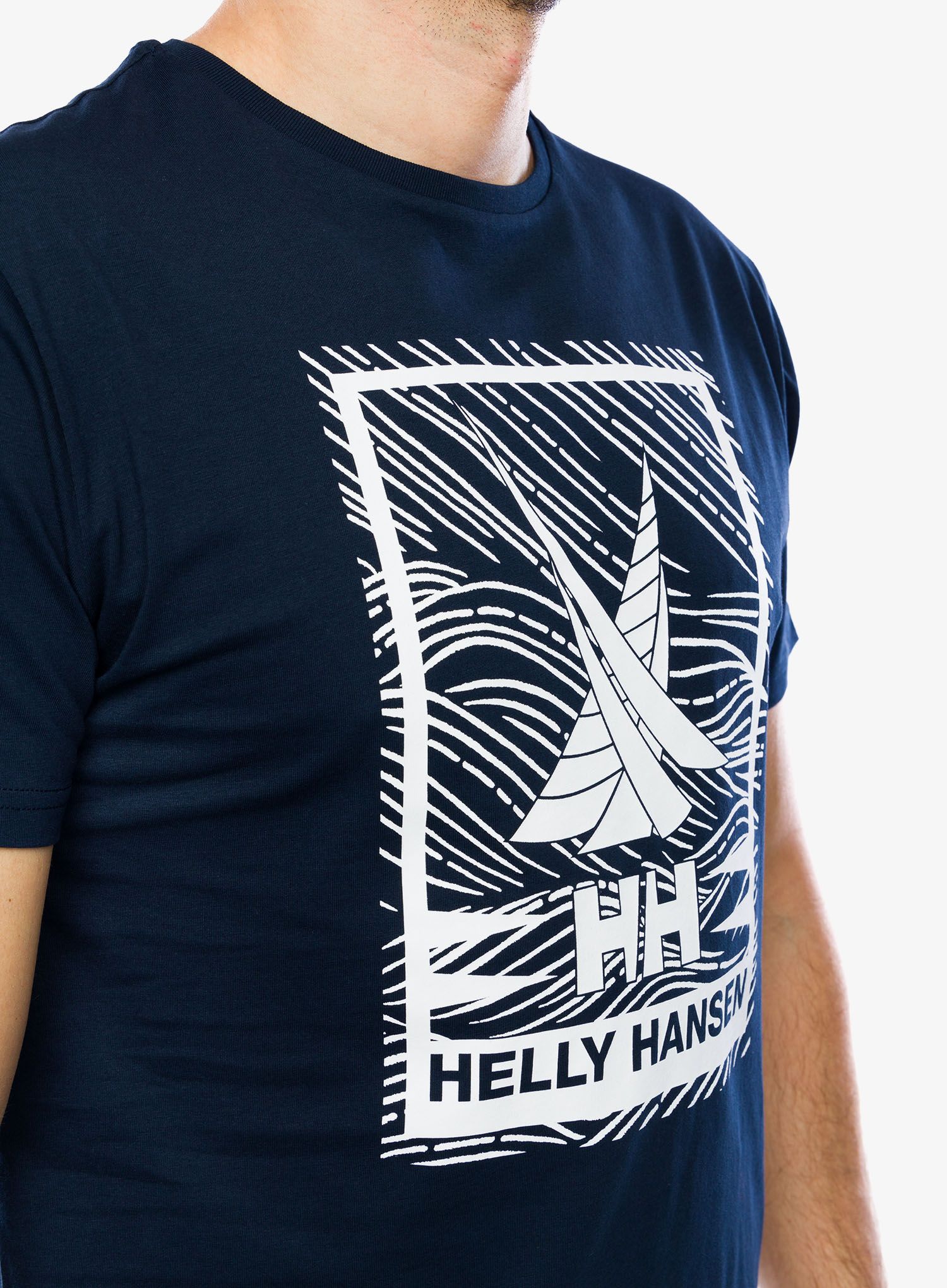 Bavlněné tričko Helly Hansen Shoreline T-Shirt 2.0 - navy 2.0