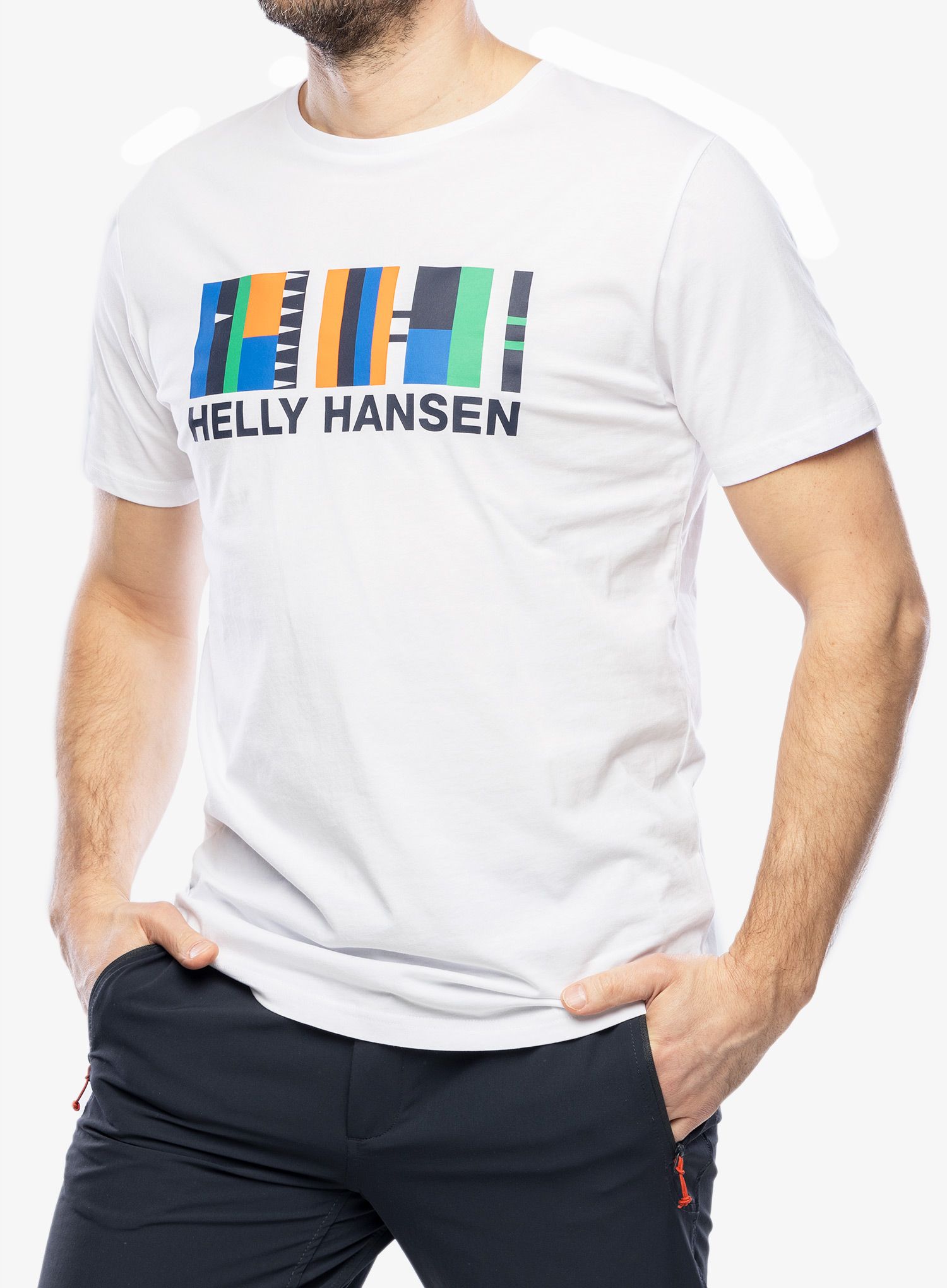 Bavlněné tričko Helly Hansen Shoreline T-Shirt 2.0 - white/white