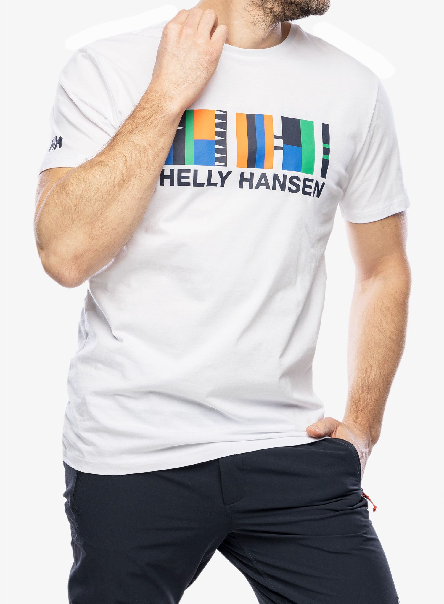 Bavlněné tričko Helly Hansen Shoreline T-Shirt 2.0 - white/white