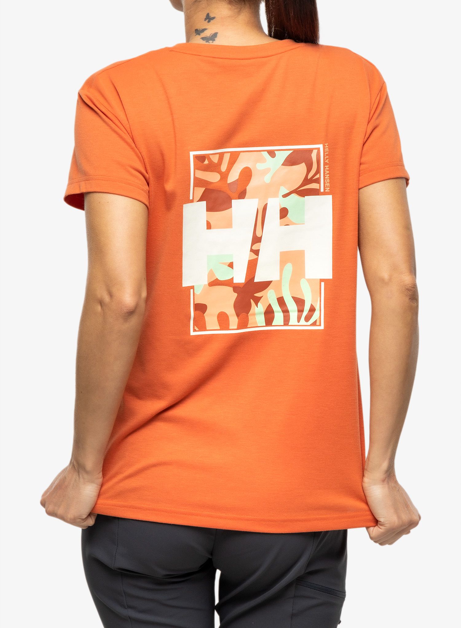 Dámské tričko Helly Hansen Skog Recycled Graph - terracotta