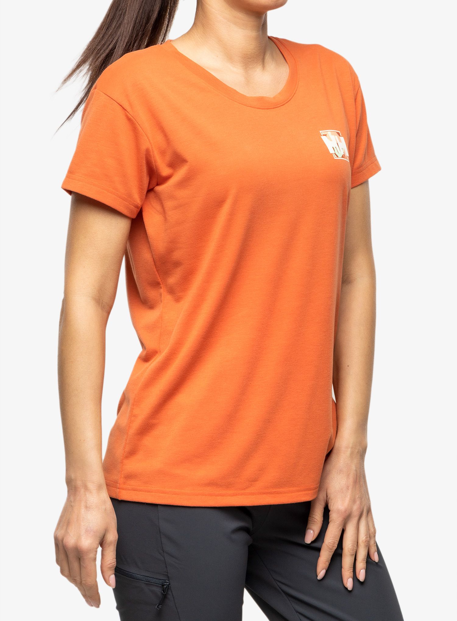 Dámské tričko Helly Hansen Skog Recycled Graph - terracotta