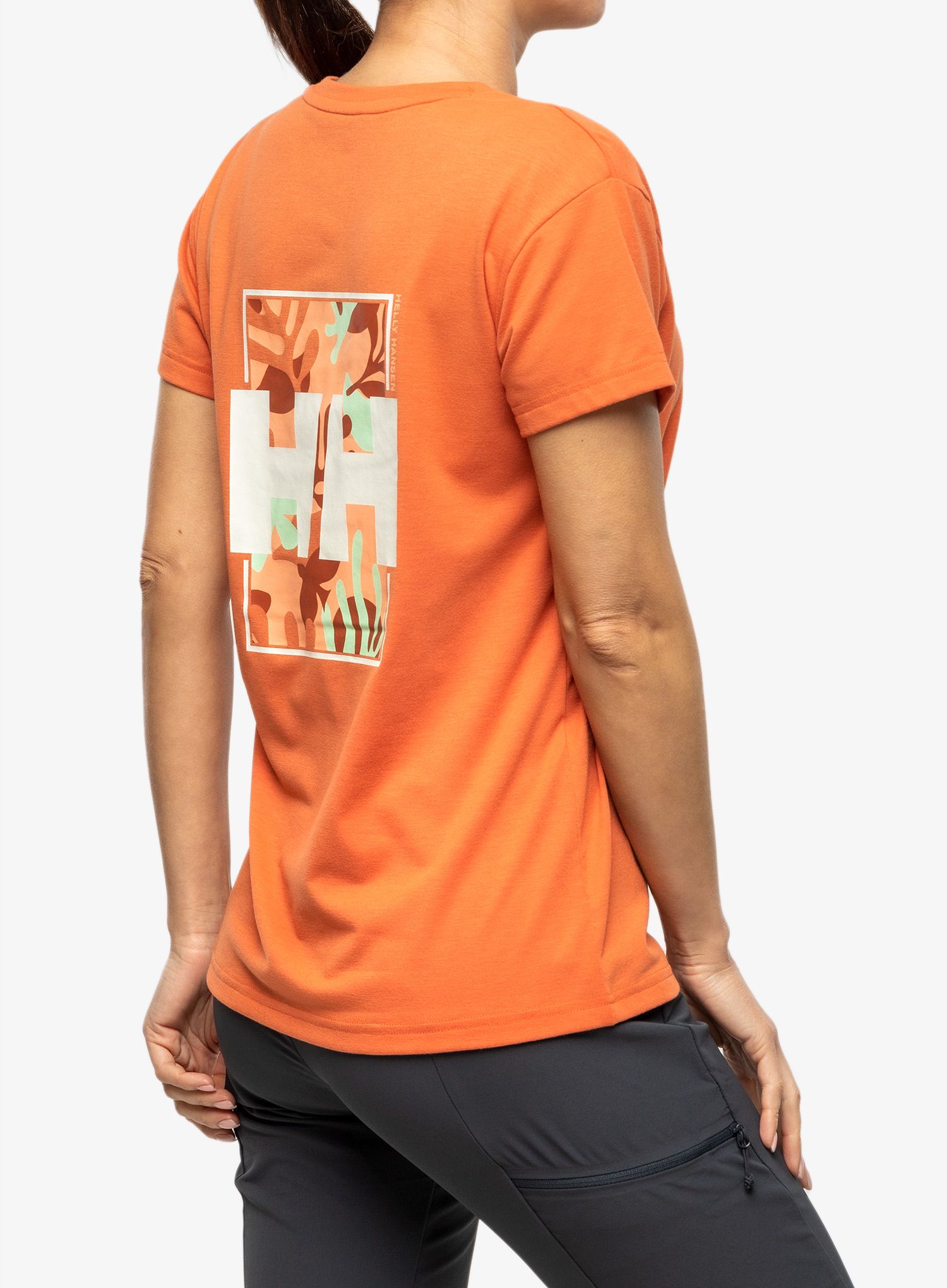 Dámské tričko Helly Hansen Skog Recycled Graph - terracotta