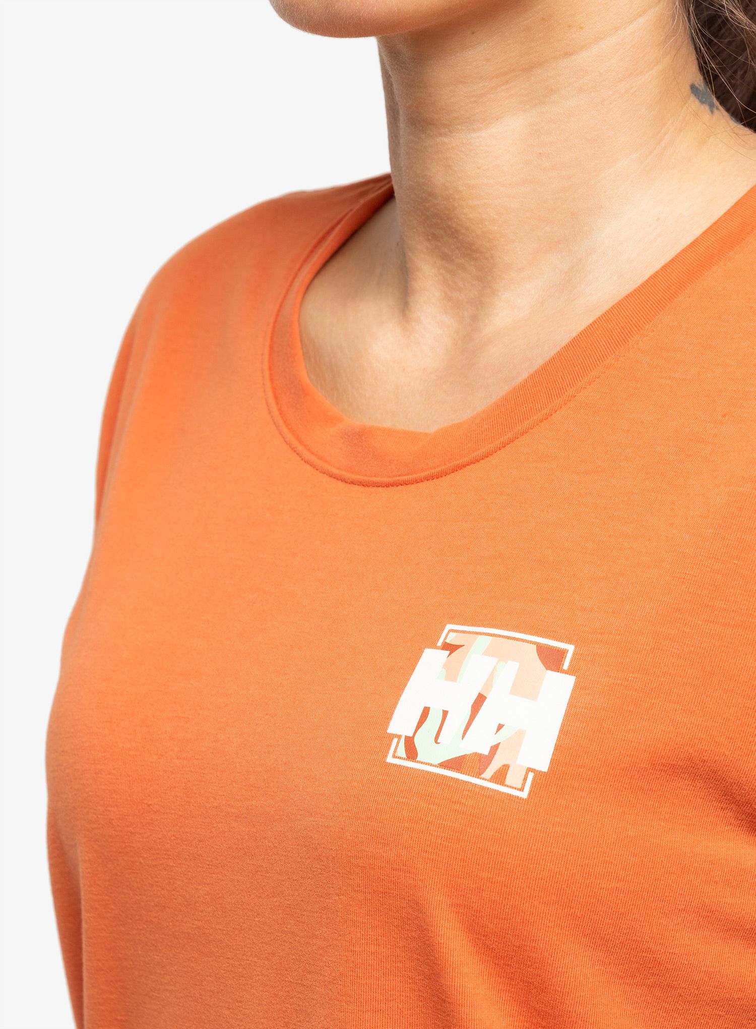 Dámské tričko Helly Hansen Skog Recycled Graph - terracotta