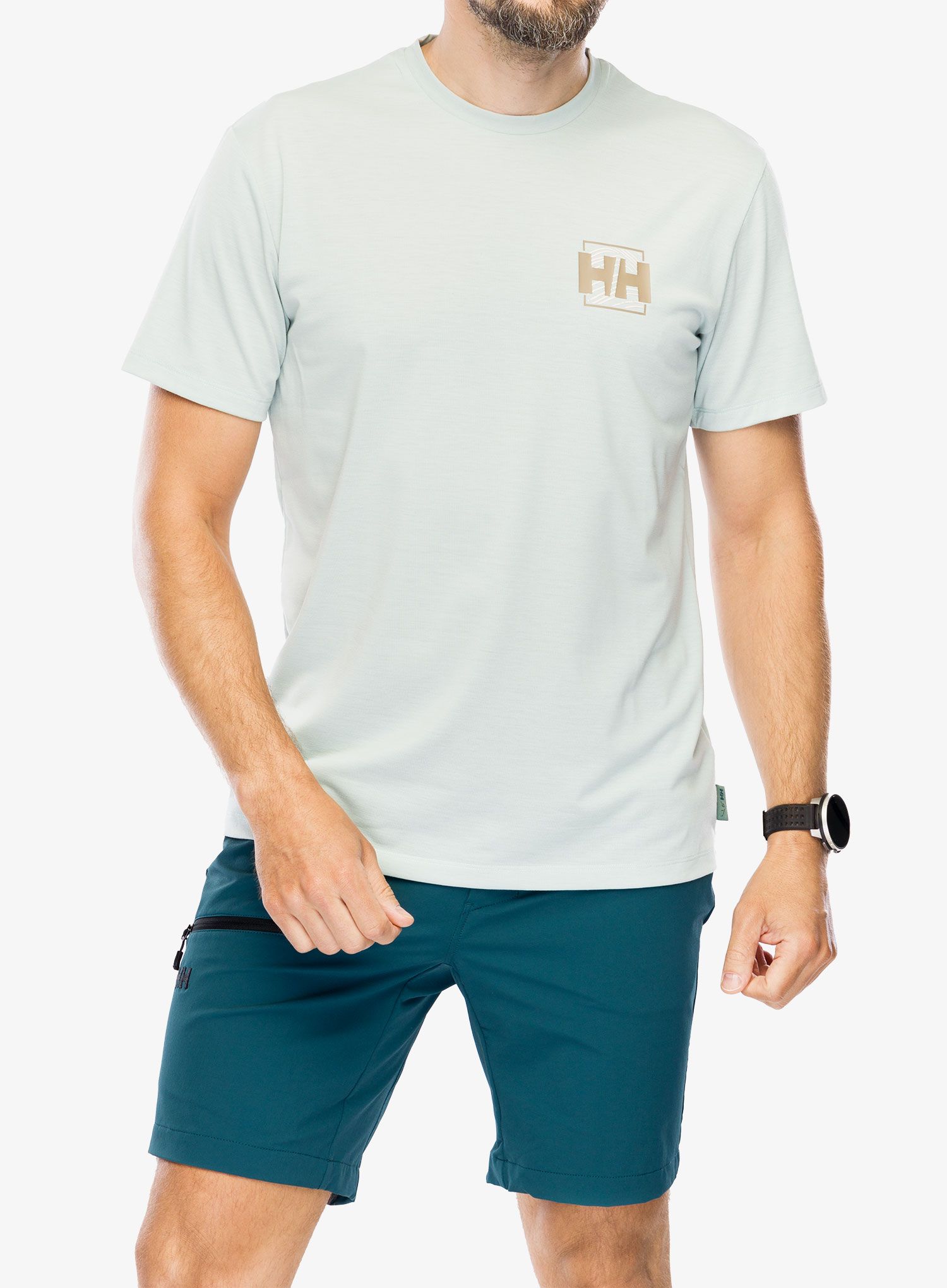 Rychleschnoucí triko Helly Hansen Skog Recycled Graphic T-Shirt - green mist