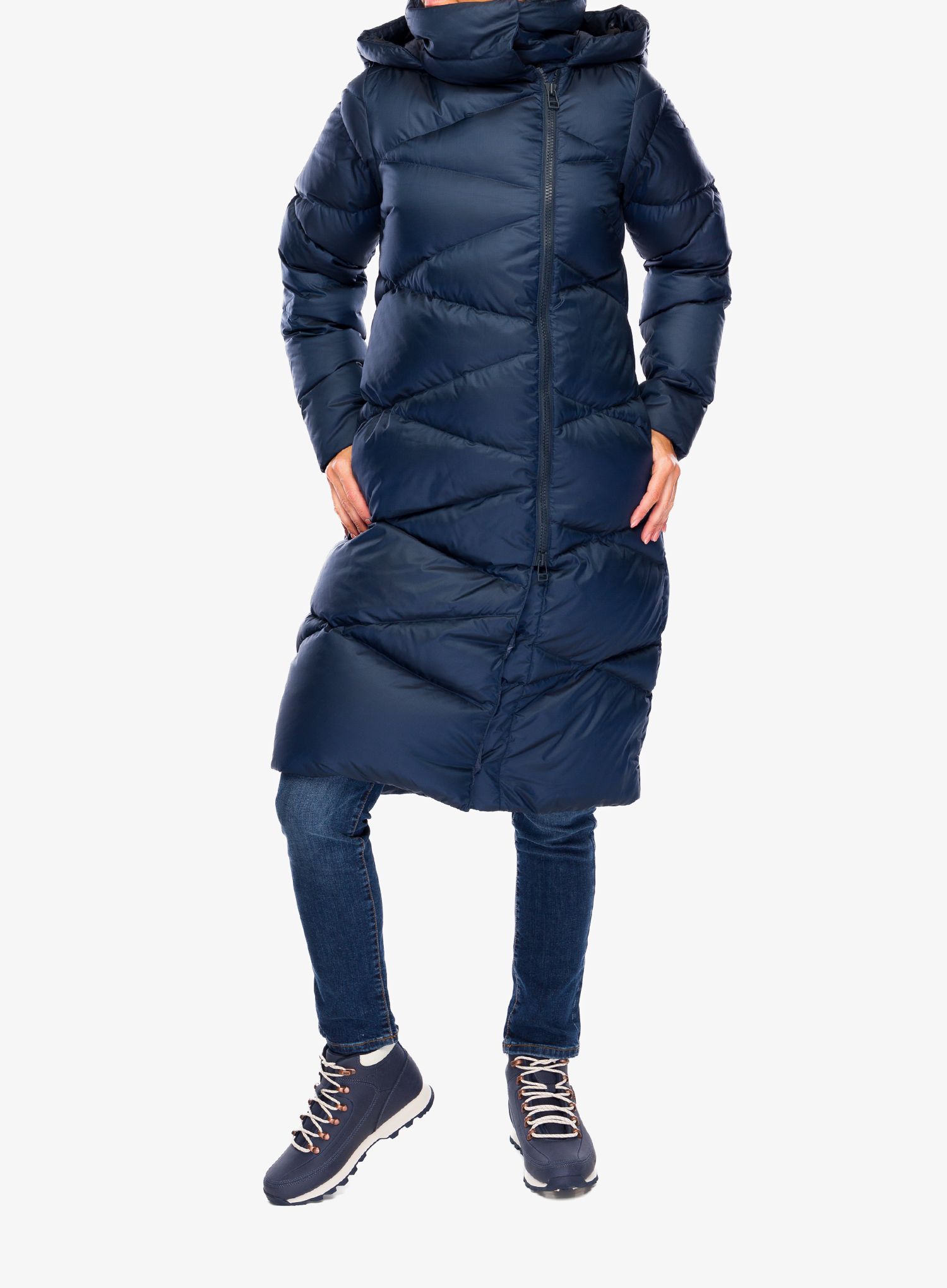 Dámský péřový kabát Helly Hansen Tundra Down Coat - navy/vaporous grey/gum