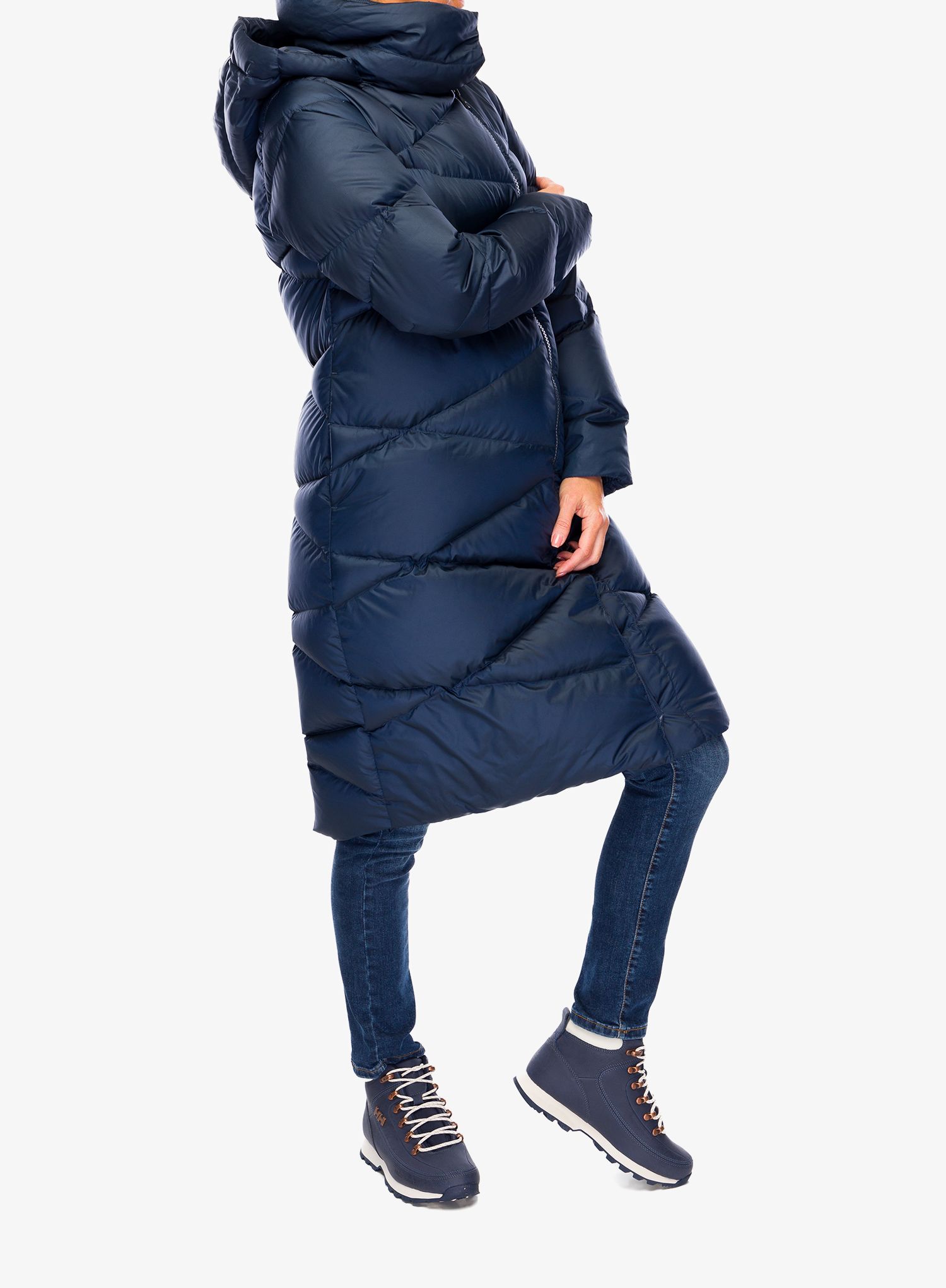 Dámský péřový kabát Helly Hansen Tundra Down Coat - navy/vaporous grey/gum
