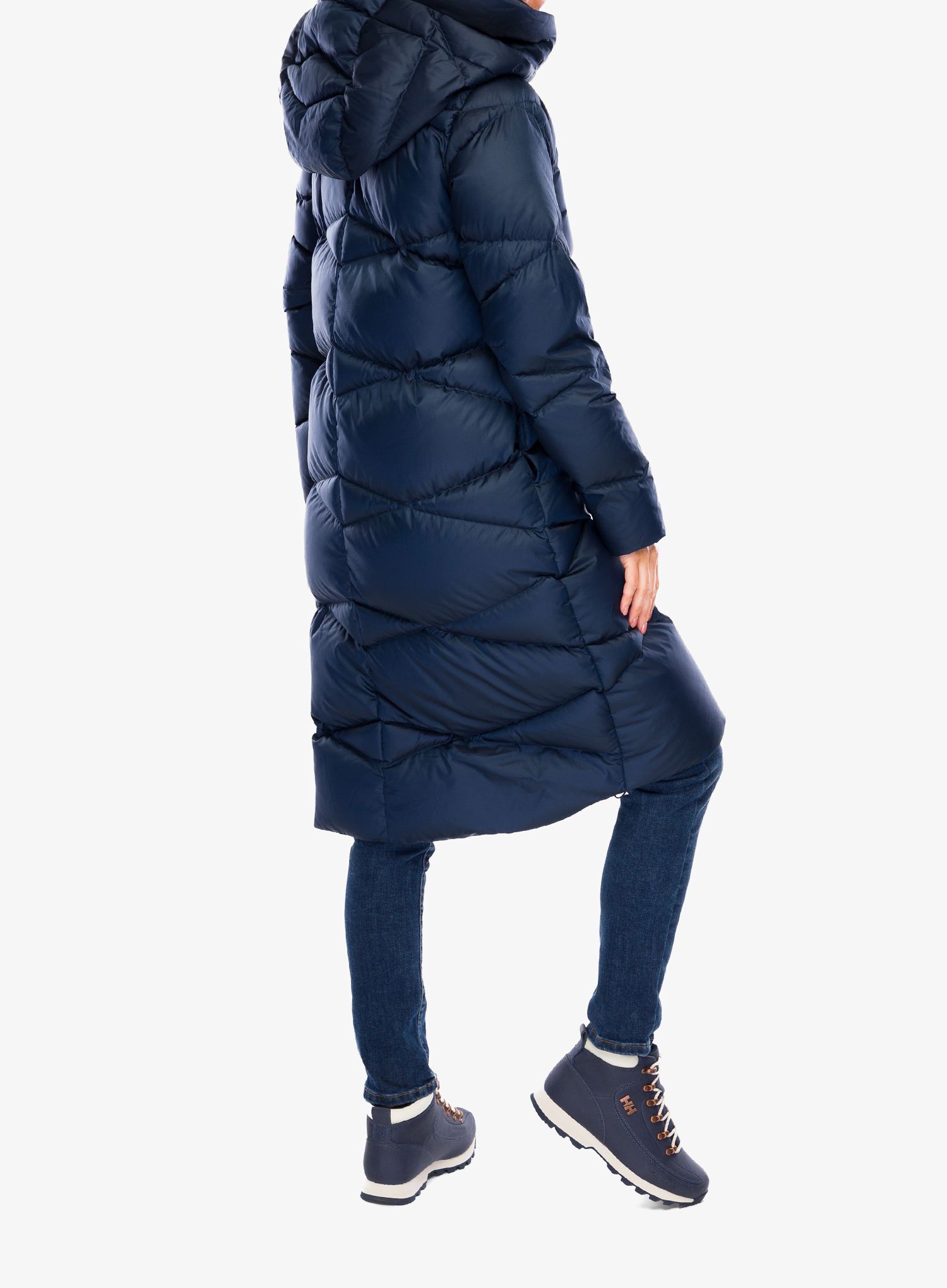 Dámský péřový kabát Helly Hansen Tundra Down Coat - navy/vaporous grey/gum