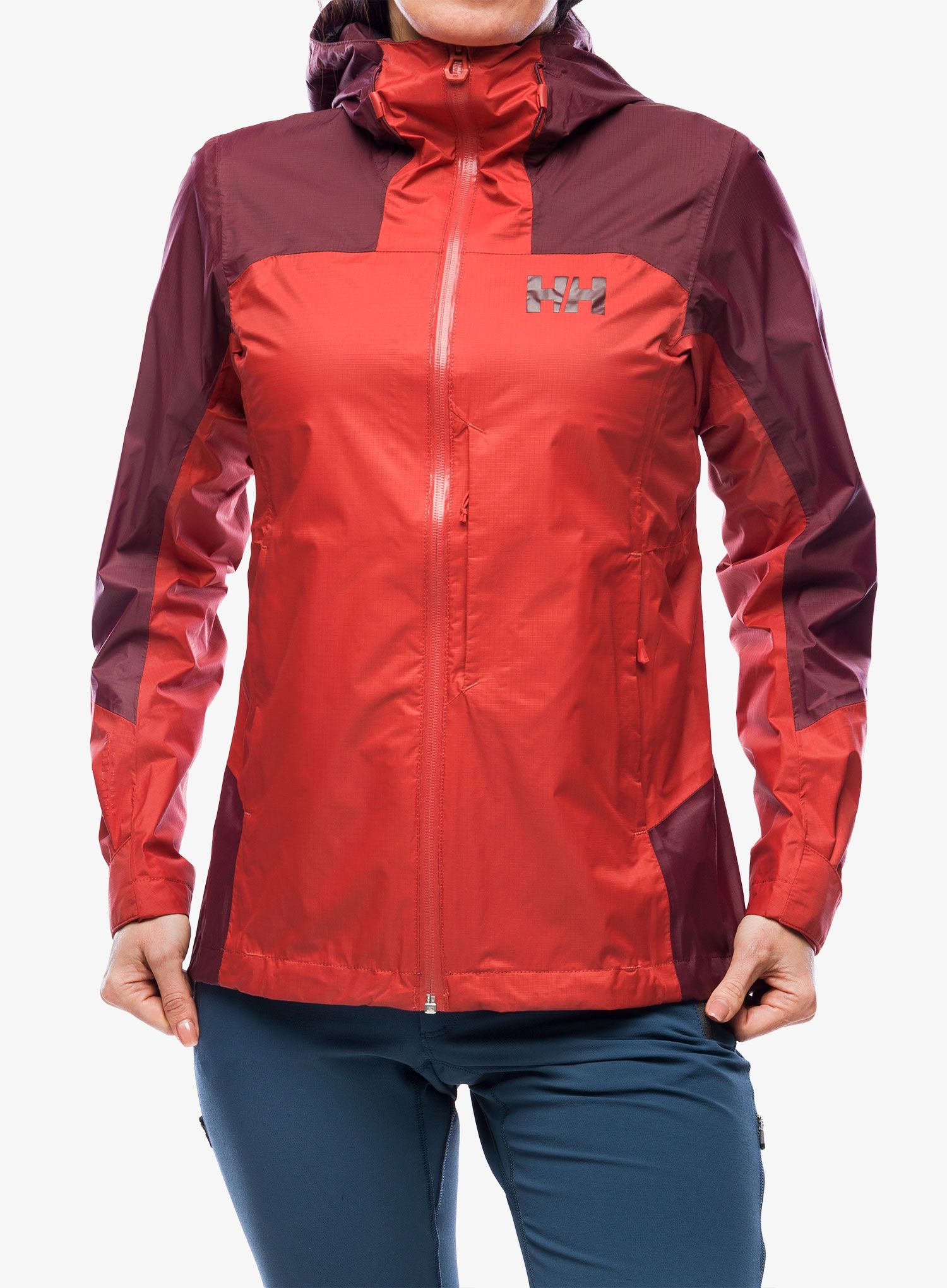 Dámská bunda do deště Helly Hansen Verglas 2L Shell Jacket - poppy red/hickory