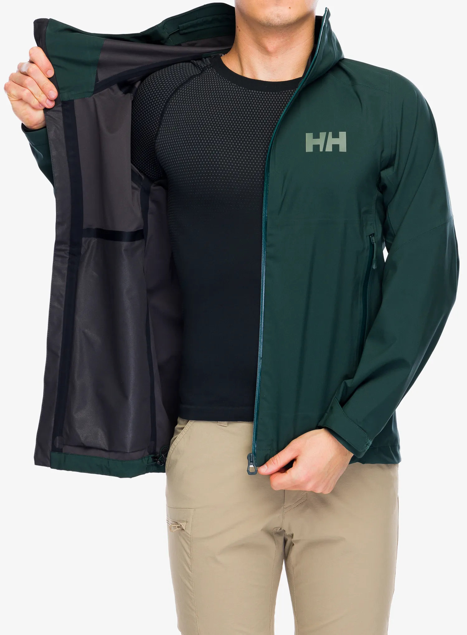 Membránová bunda Helly Hansen Verglas 3L Shell Jacket - darkest spruce