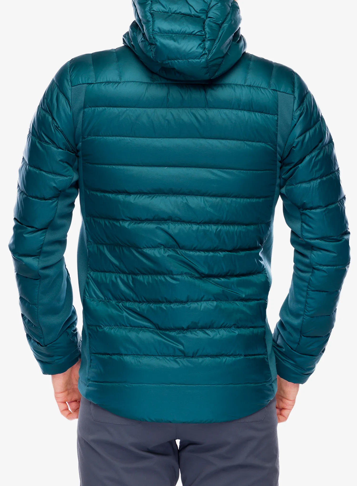 Péřová bunda Helly Hansen Verglas Down Hybrid Hood 2.0 - dark creek