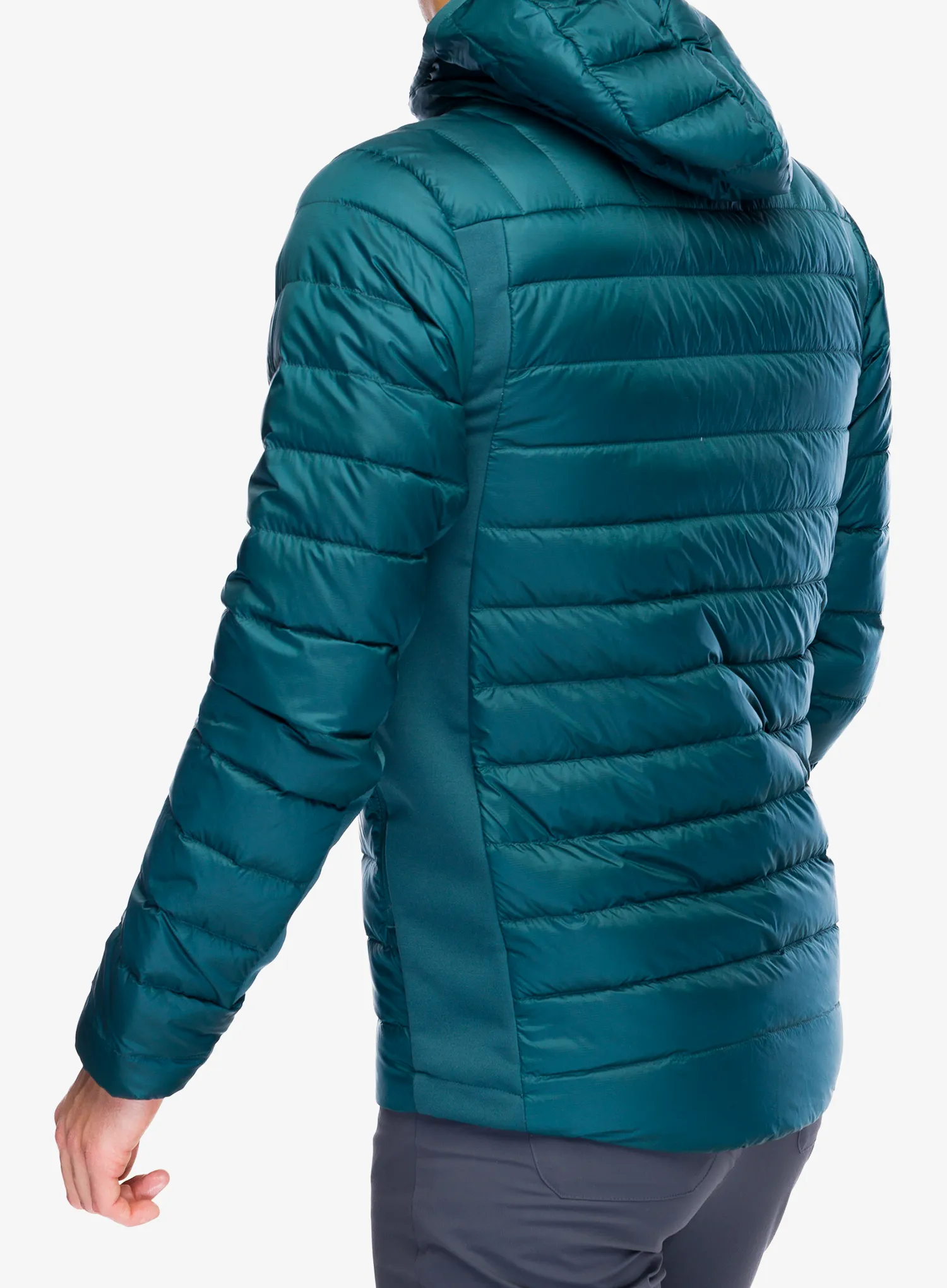 Péřová bunda Helly Hansen Verglas Down Hybrid Hood 2.0 - dark creek