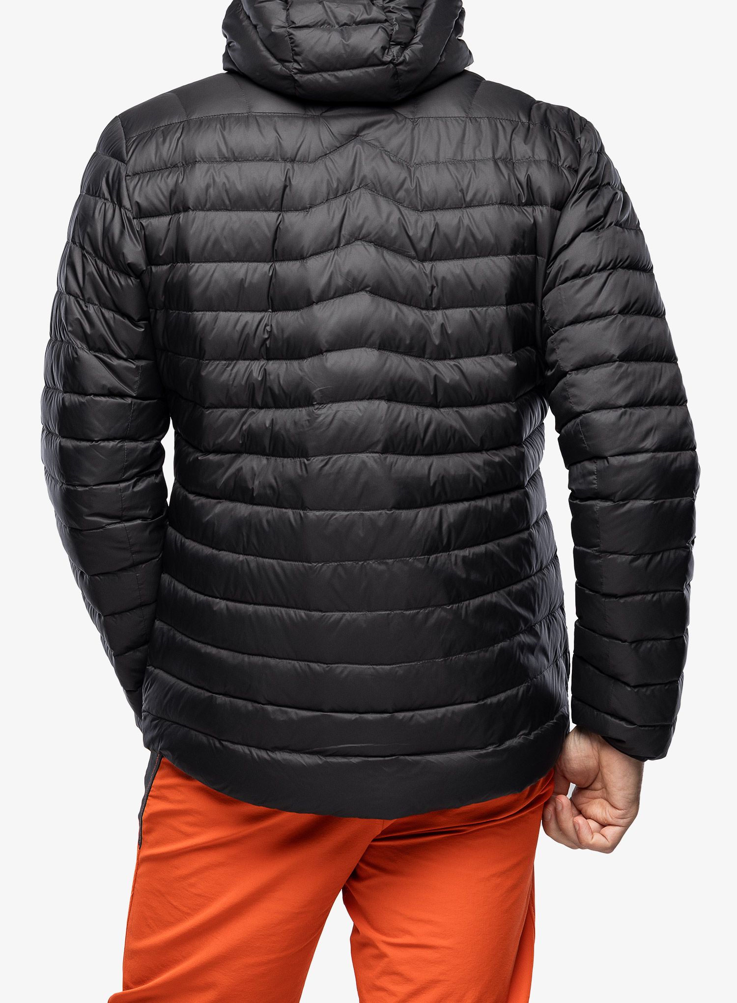 Péřová bunda pánská Helly Hansen Verglas Hooded Down Insulator - black/black gum