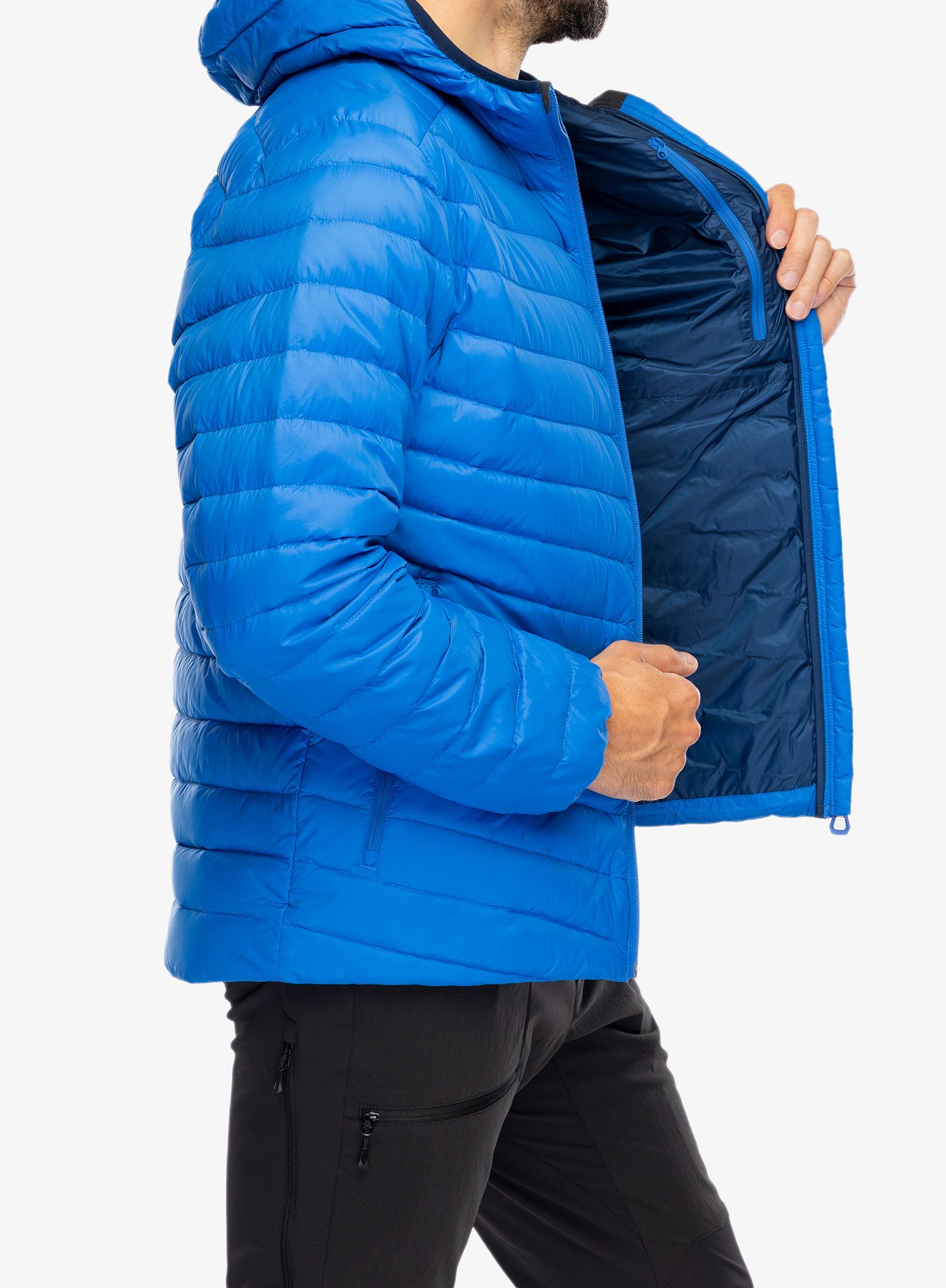 Péřová bunda pánská Helly Hansen Verglas Hooded Down Insulator - cobalt 2.0