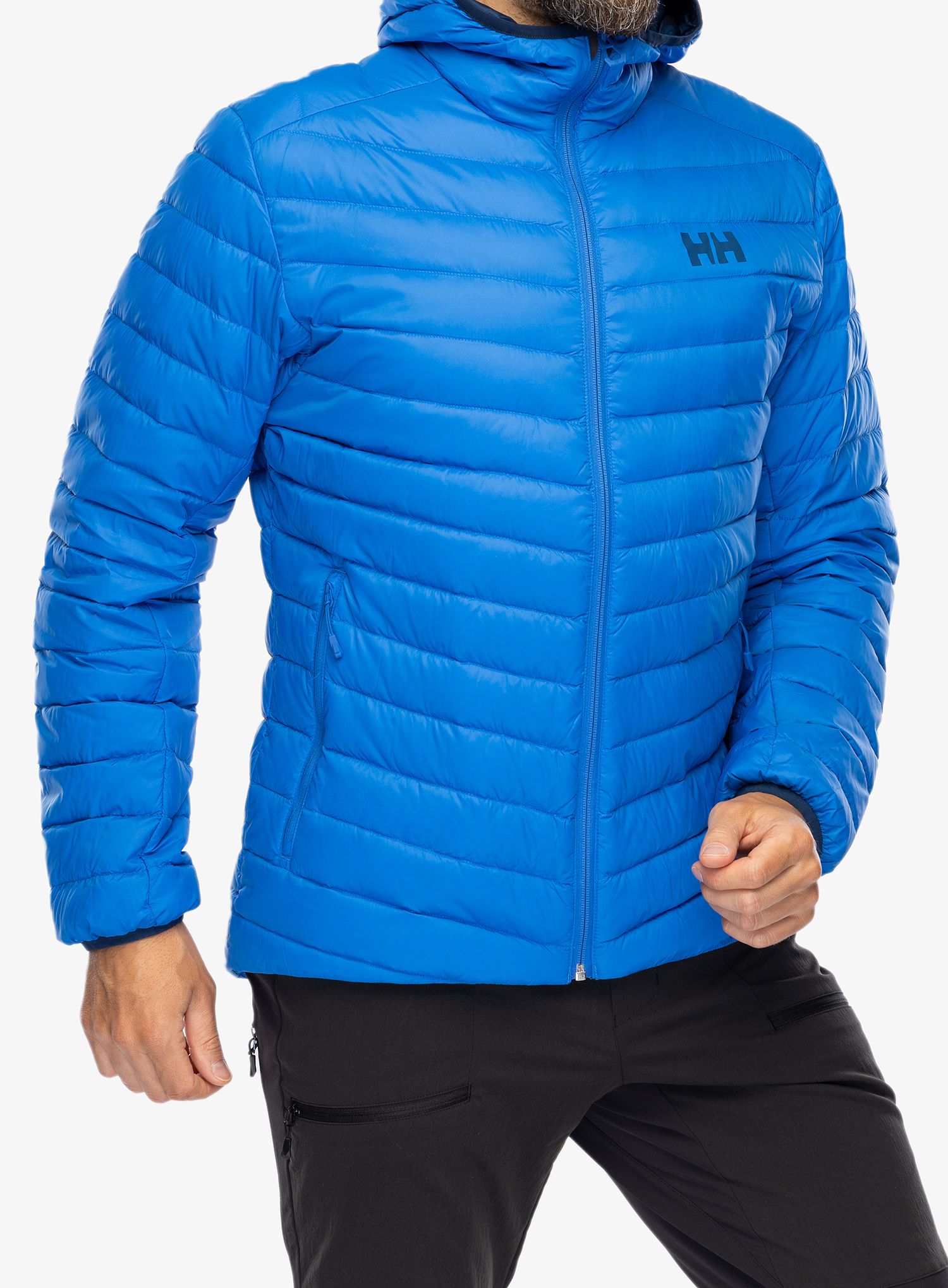Péřová bunda pánská Helly Hansen Verglas Hooded Down Insulator - cobalt 2.0