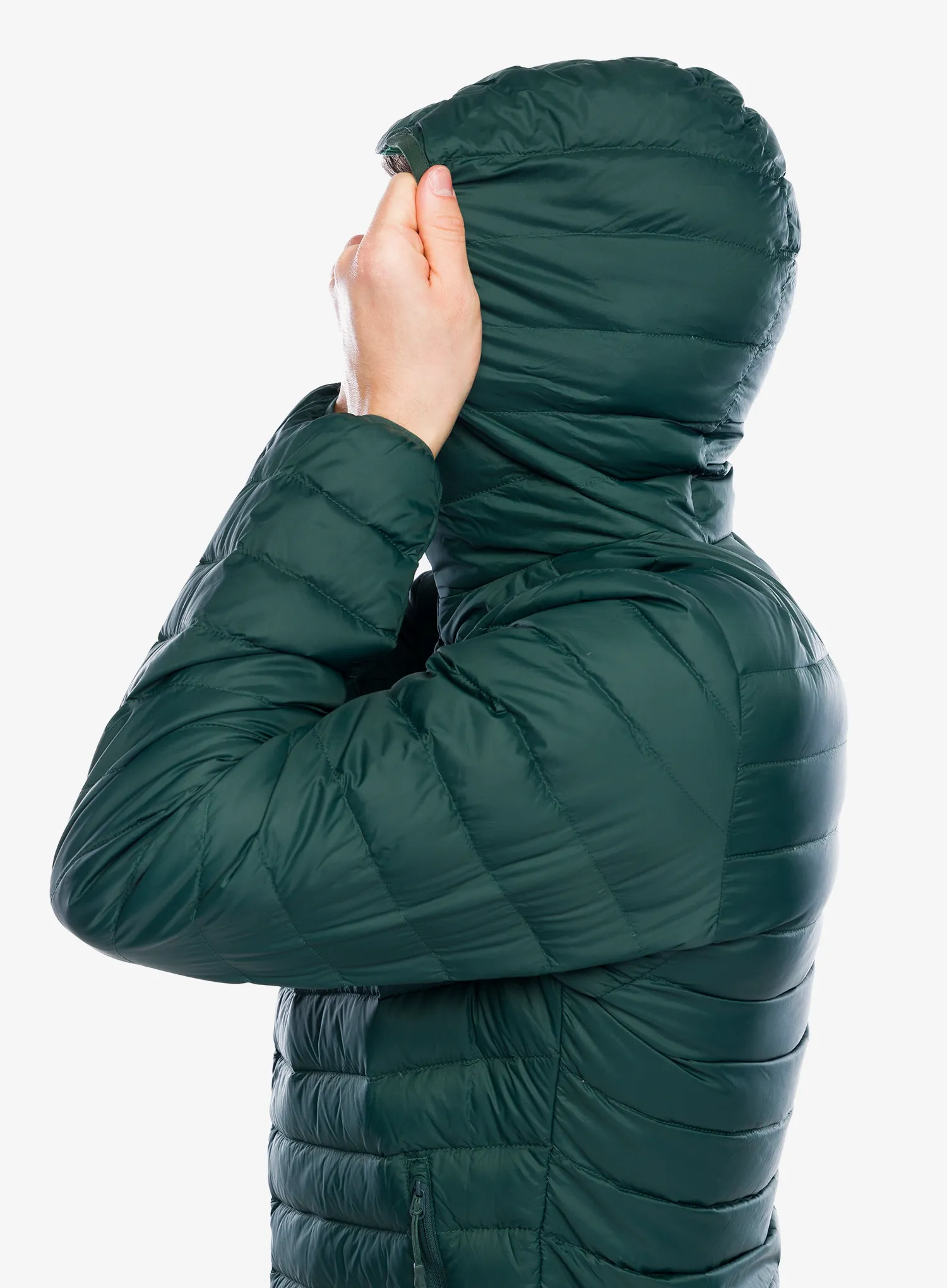 Péřová bunda Helly Hansen Verglas Hooded Down Insulator - darkest spruce