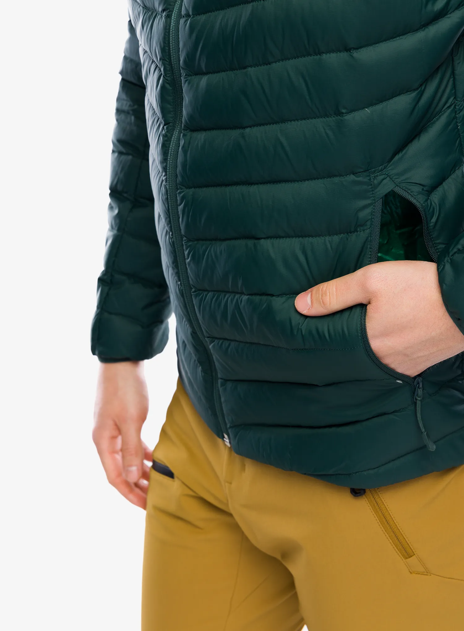 Péřová bunda Helly Hansen Verglas Hooded Down Insulator - darkest spruce