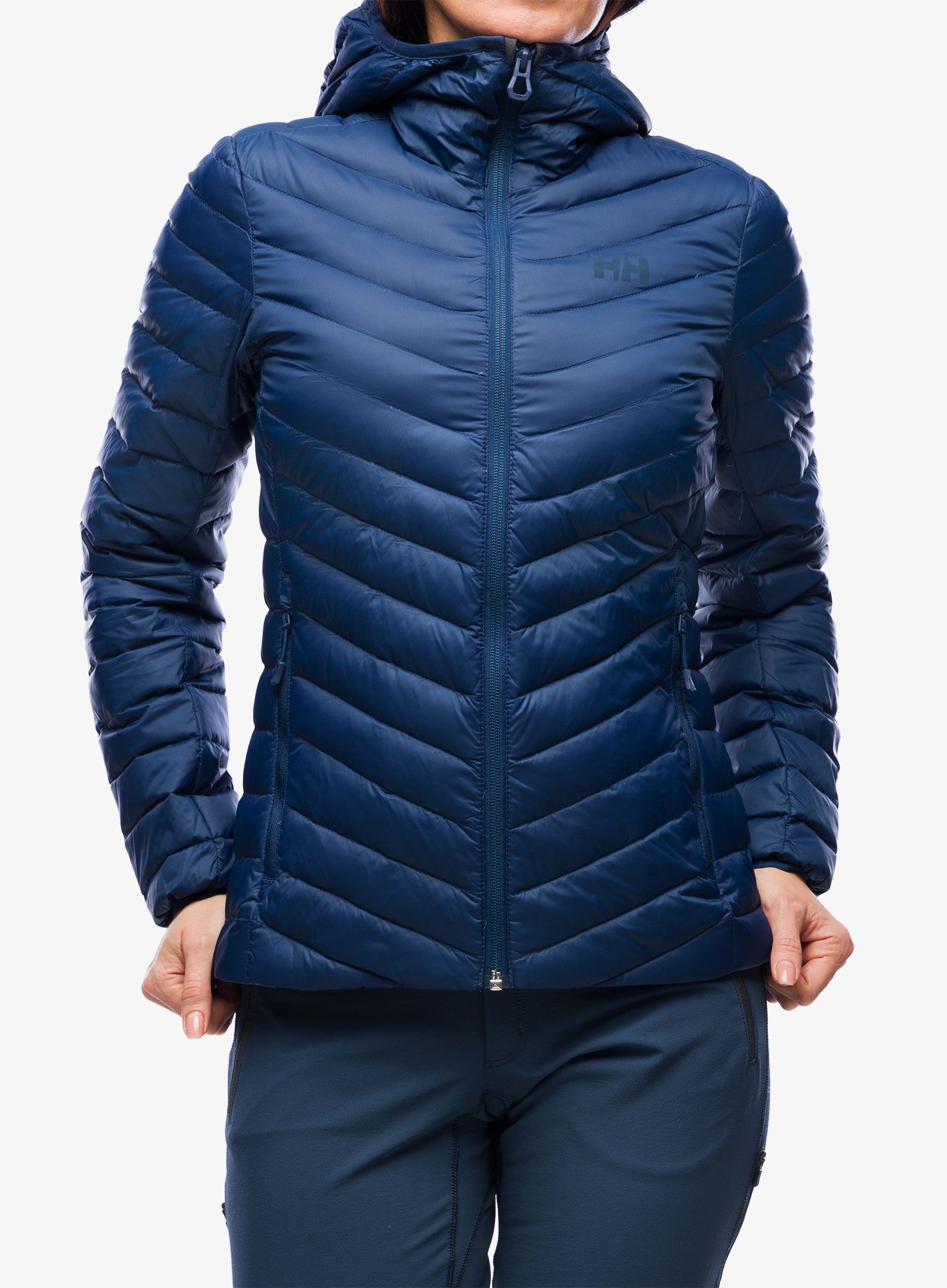 Dámská péřová bunda Helly Hansen Verglas Hooded Down Insulator - ocean