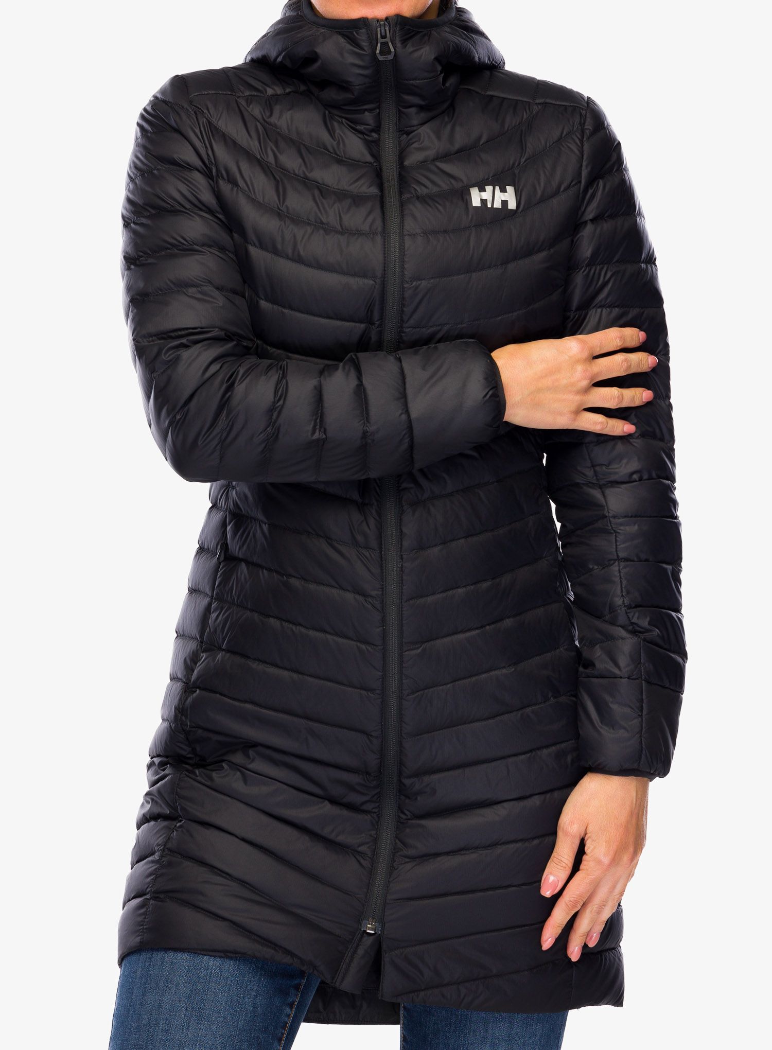 Dámský kabát Helly Hansen Verglas Long Down Insulator - black