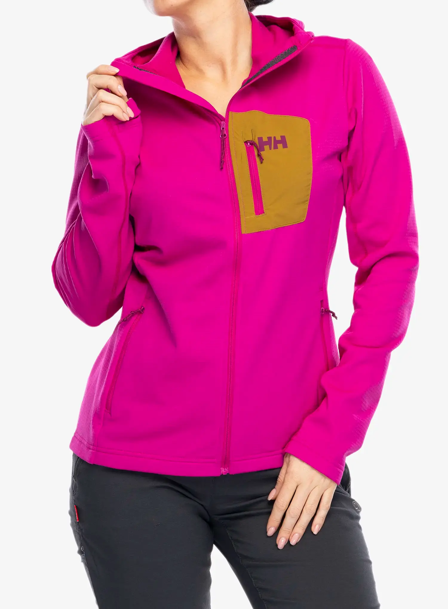 Outdoor mikina dámská Helly Hansen Versalite Hooded Jacket - magenta 2.0