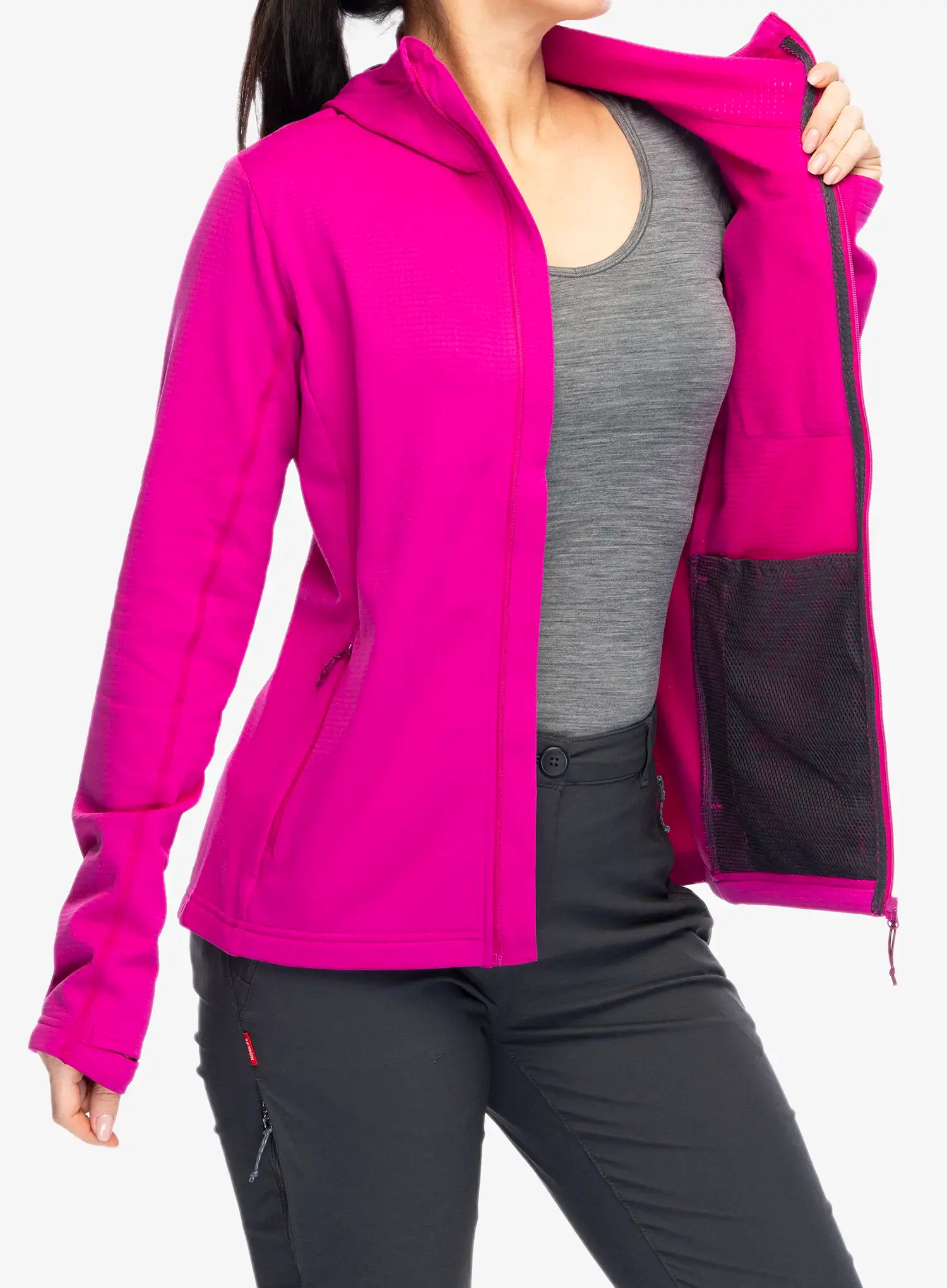 Outdoor mikina dámská Helly Hansen Versalite Hooded Jacket - magenta 2.0
