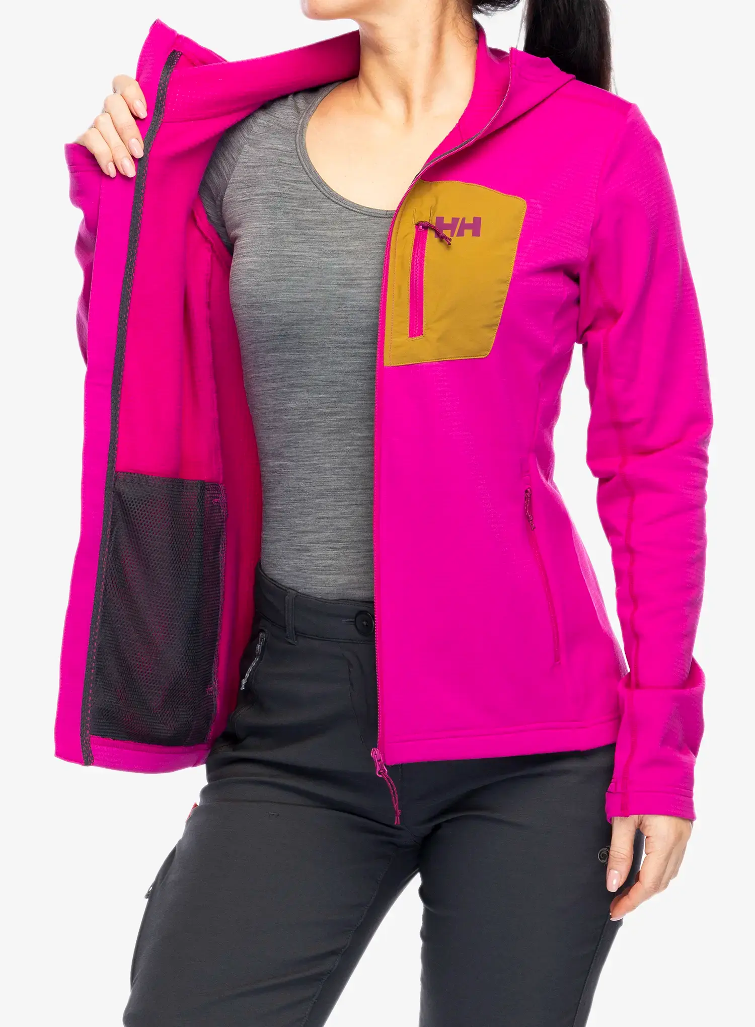 Outdoor mikina dámská Helly Hansen Versalite Hooded Jacket - magenta 2.0