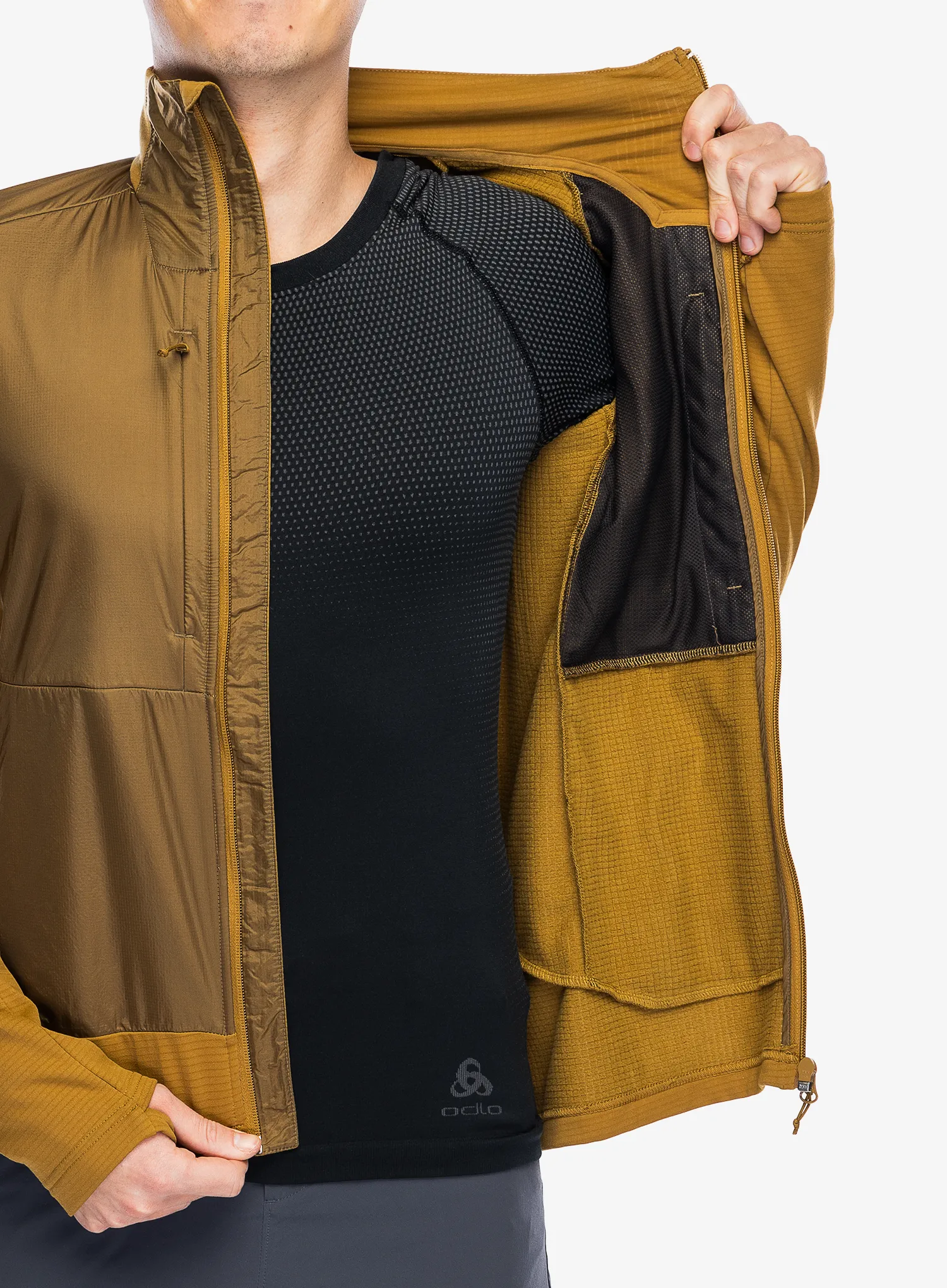 Mikina se zipem Helly Hansen Versalite Hybrid Fleece Jacket - lynx
