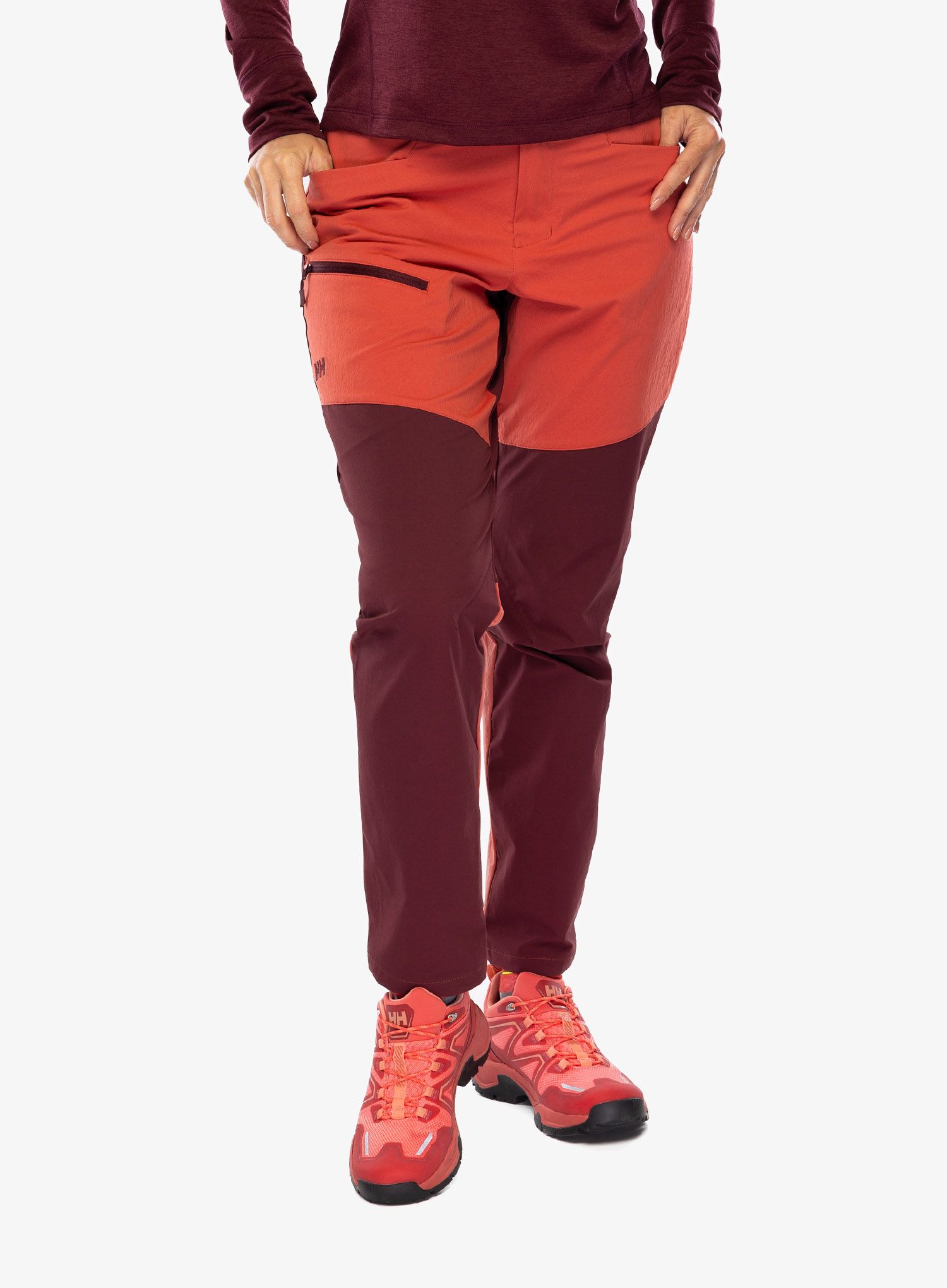 Kalhoty dámské Helly Hansen Vika Tur Pant - poppy red/hickory