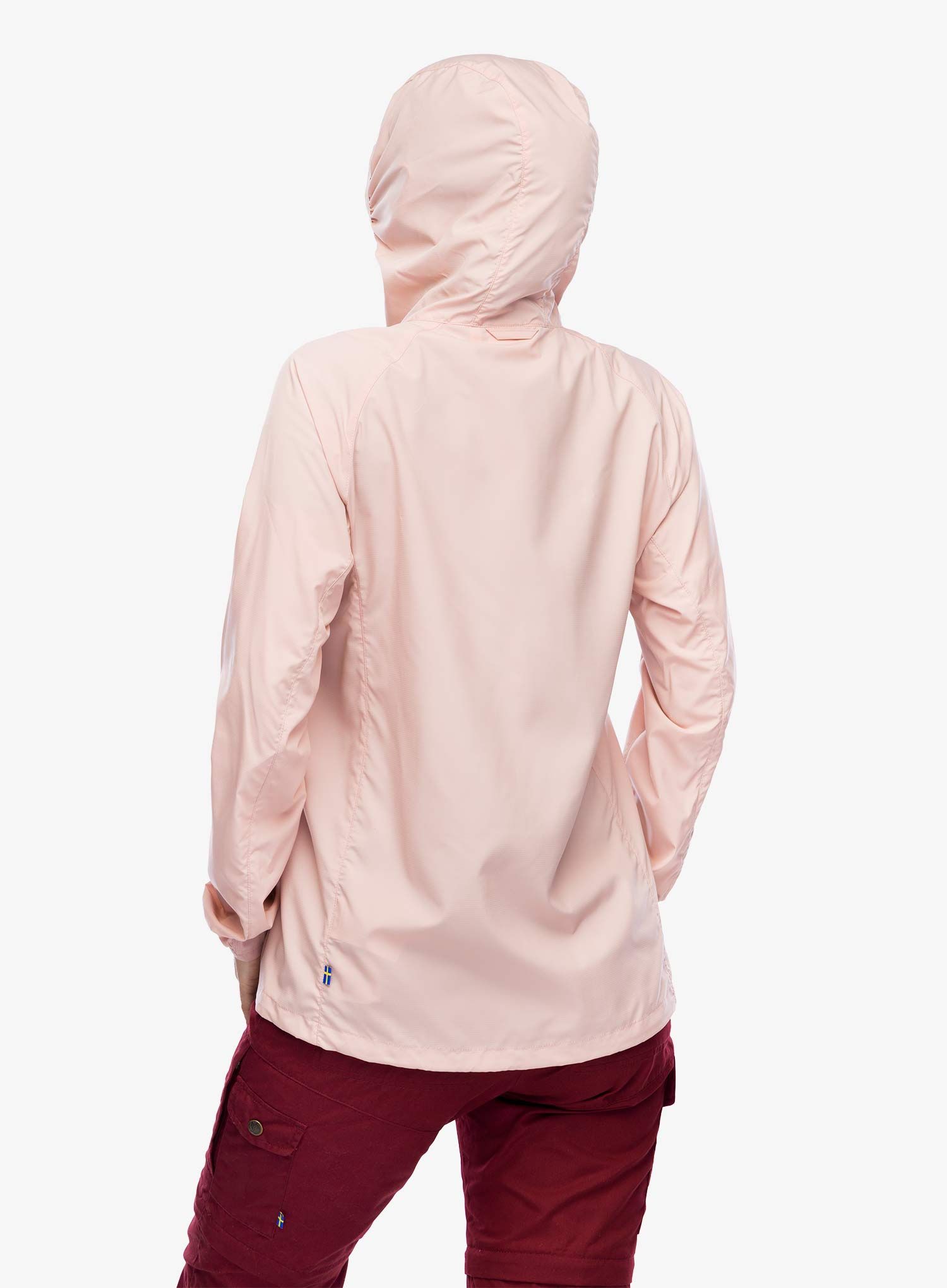 Větrovka dámská Fjallraven High Coast Wind Hoodie - chalk rose
