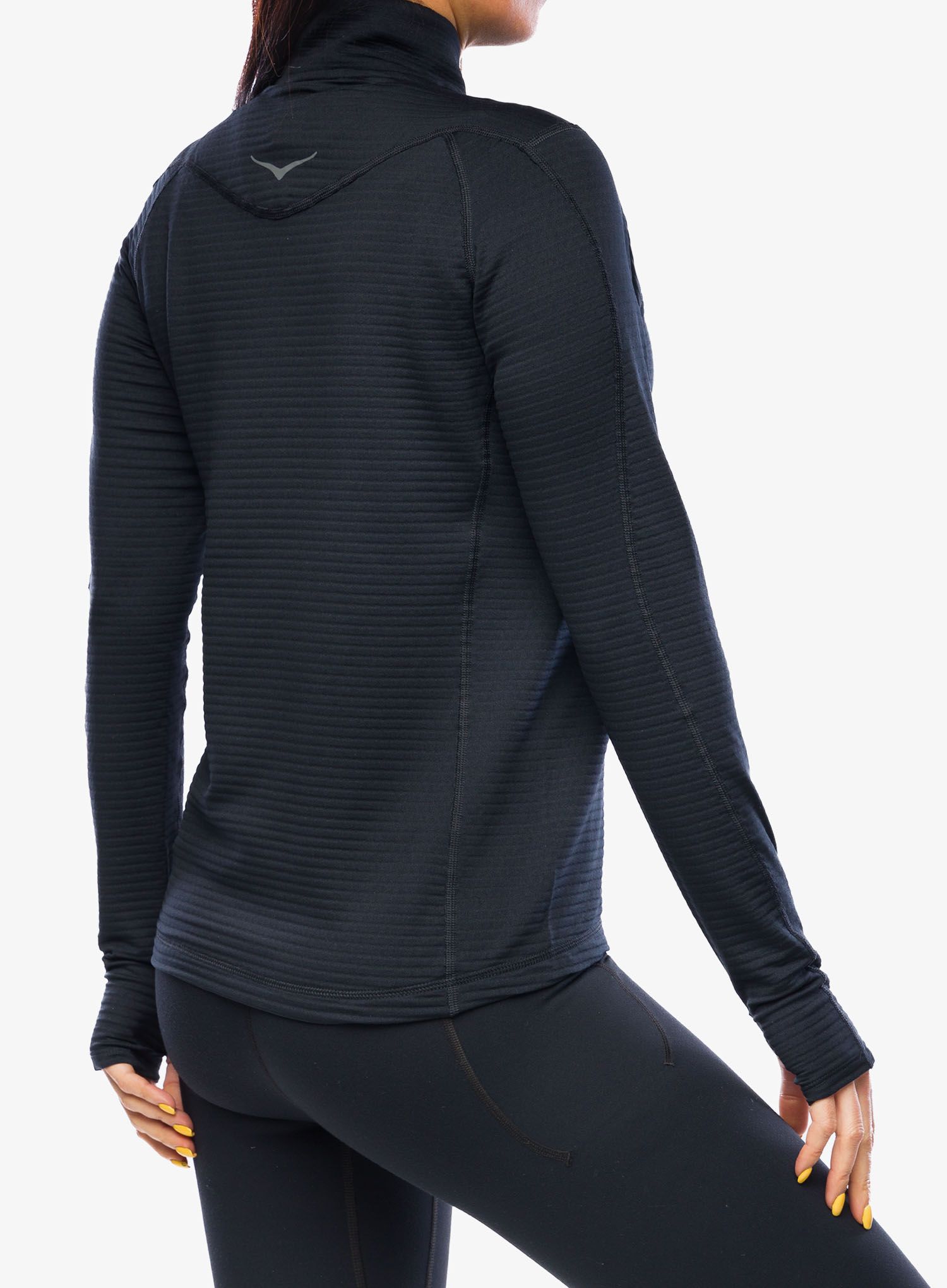 Dámská mikina se zipem Hoka 1/2 Zip - black