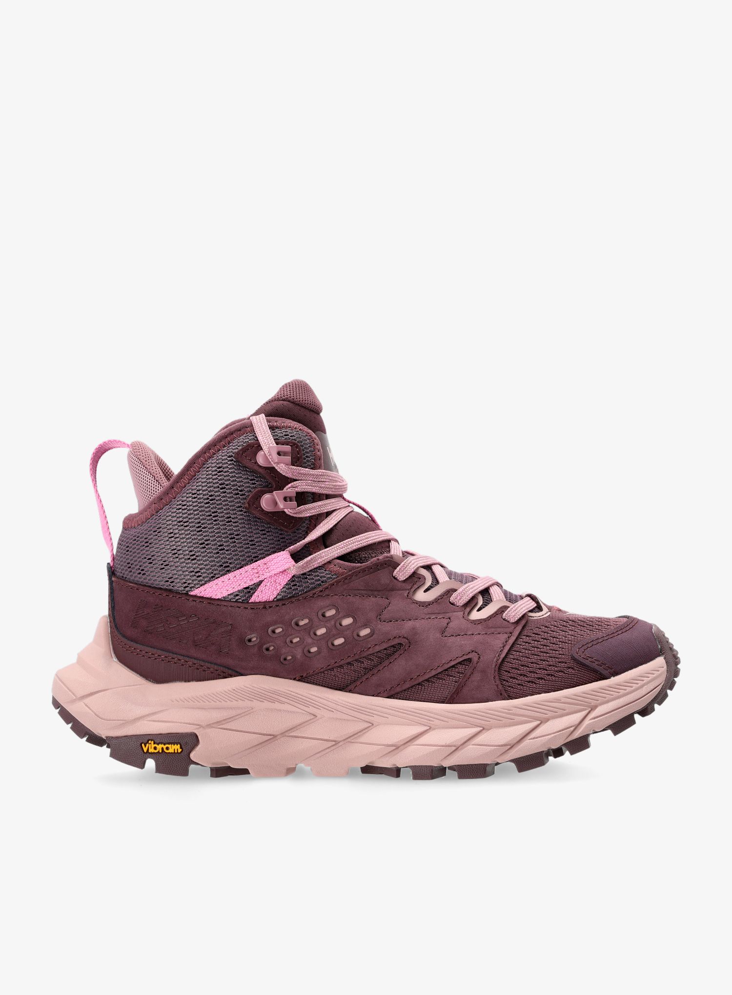 Turistické boty dámské Hoka Anacapa Breeze Mid - raisin/pale mauve