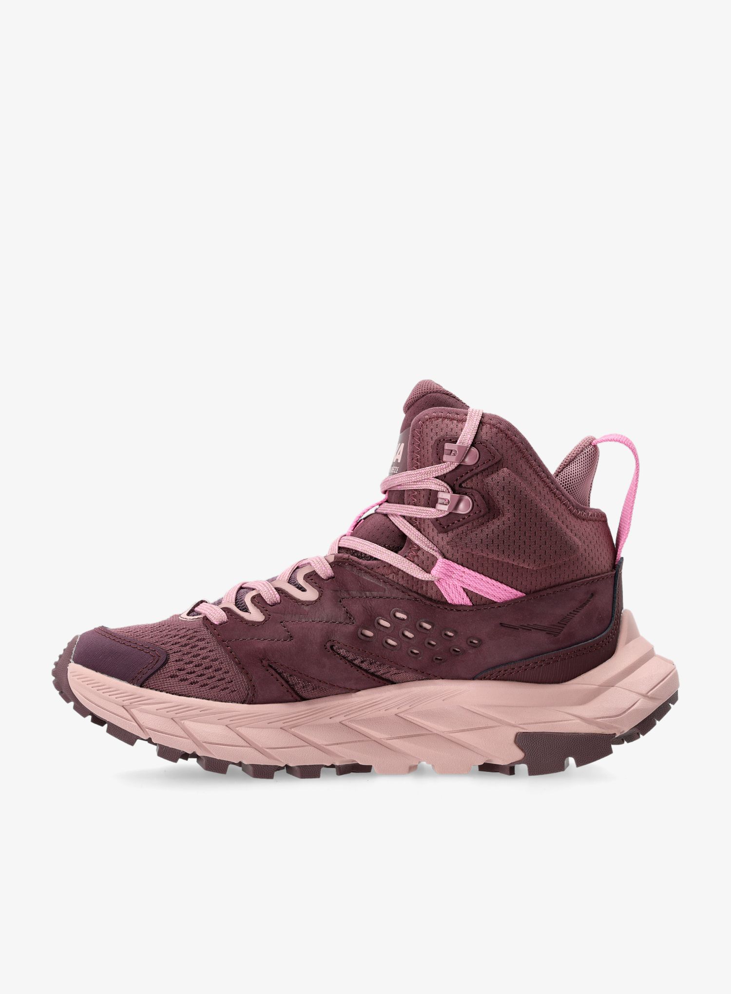 Turistické boty dámské Hoka Anacapa Breeze Mid - raisin/pale mauve