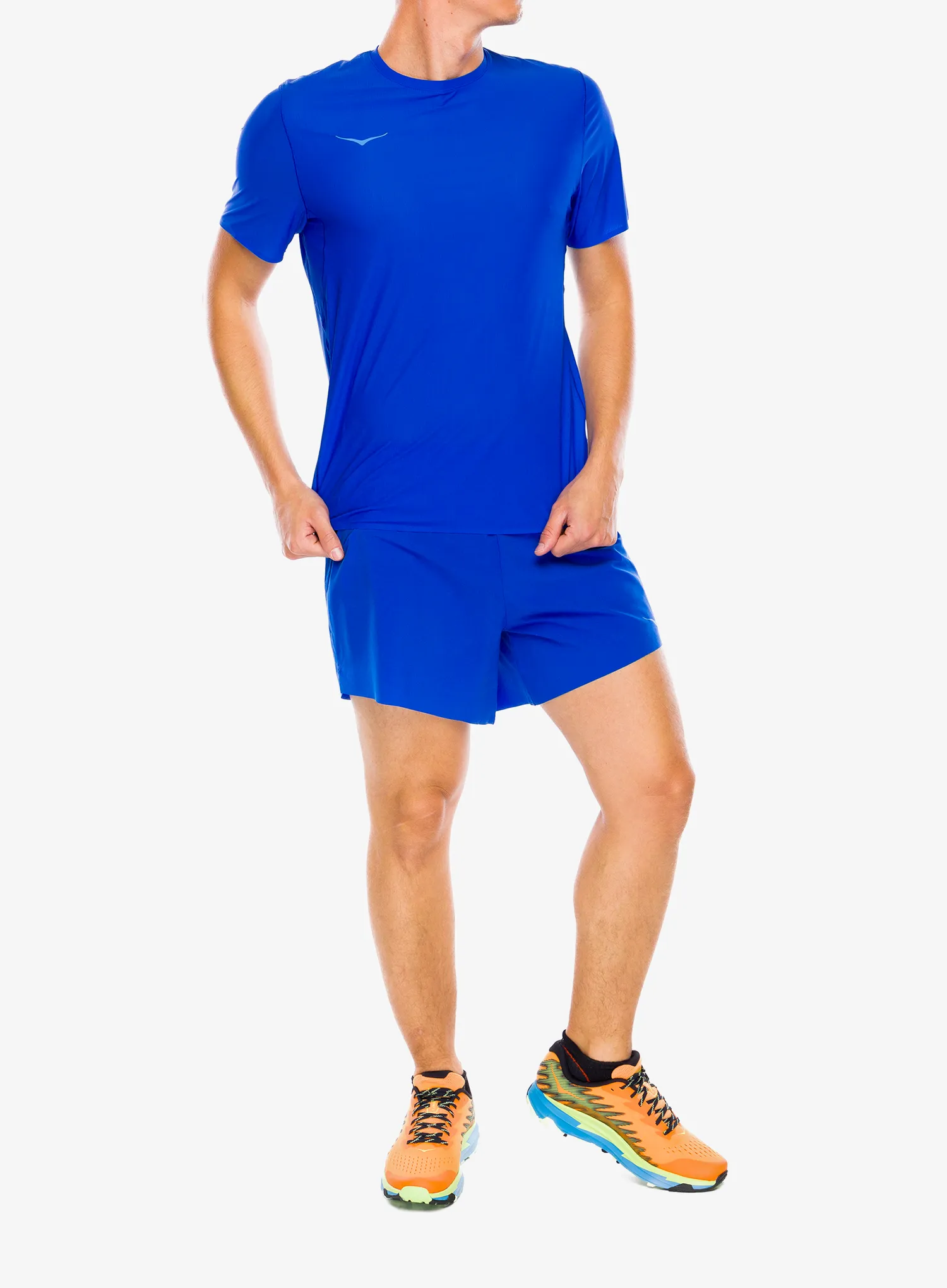 Běžecké kraťasy Hoka Glide 5 Short With Brief - ultramarine