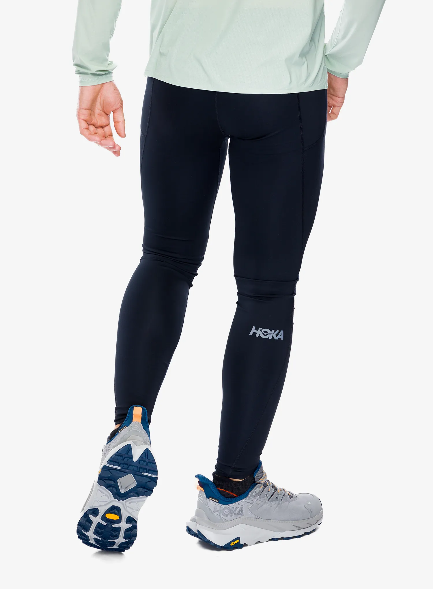 Legíny na běhání Hoka Novafly Run Tight - black