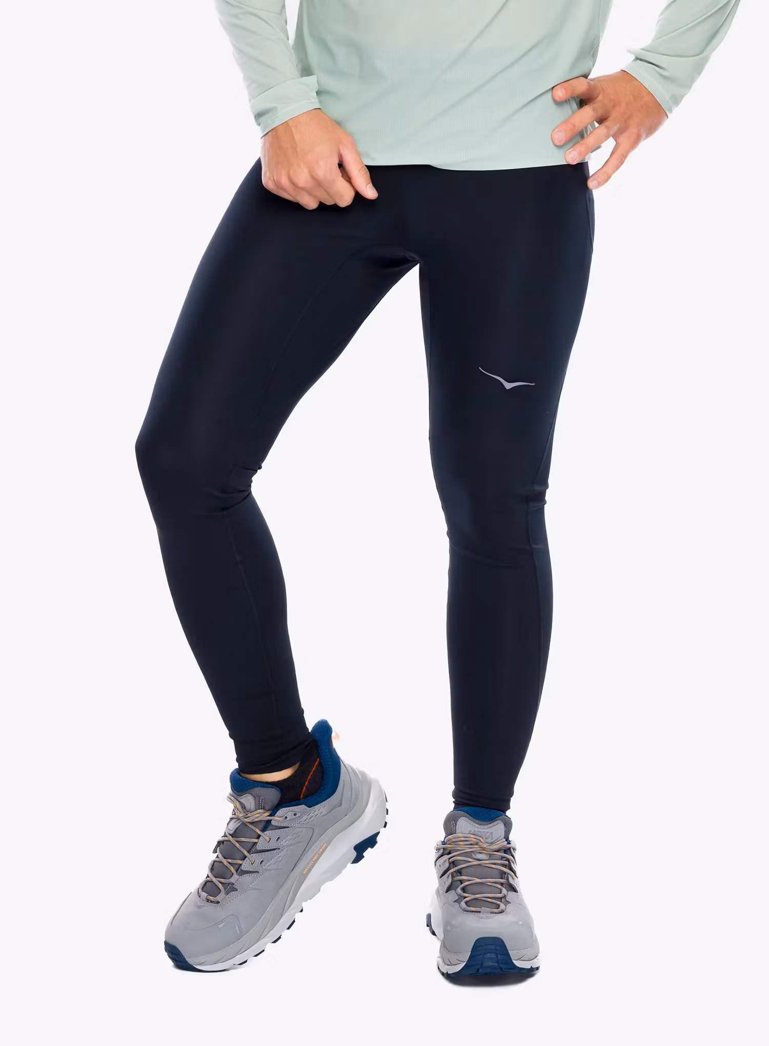 Legíny na běhání Hoka Novafly Run Tight - black
