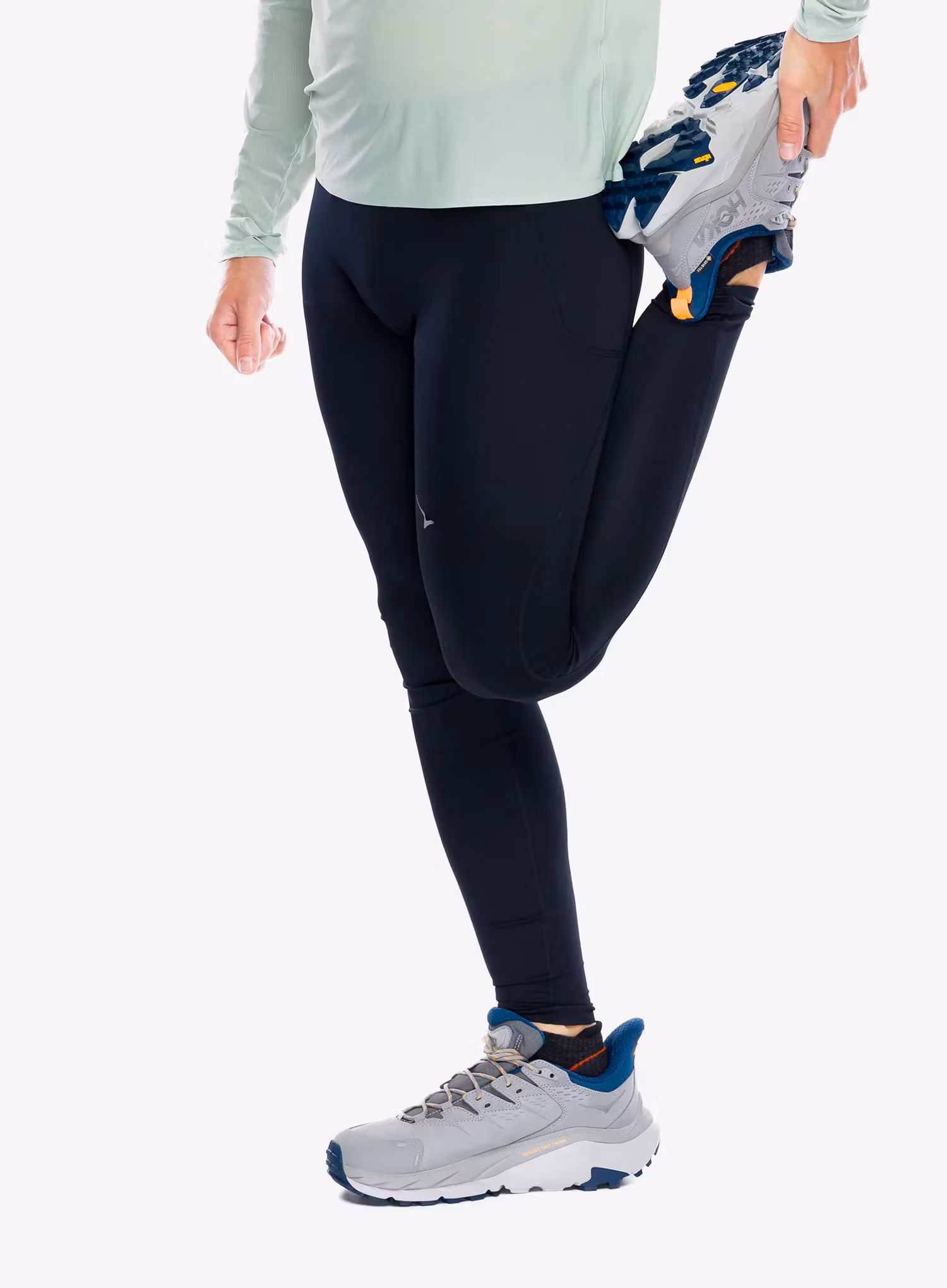 Legíny na běhání Hoka Novafly Run Tight - black